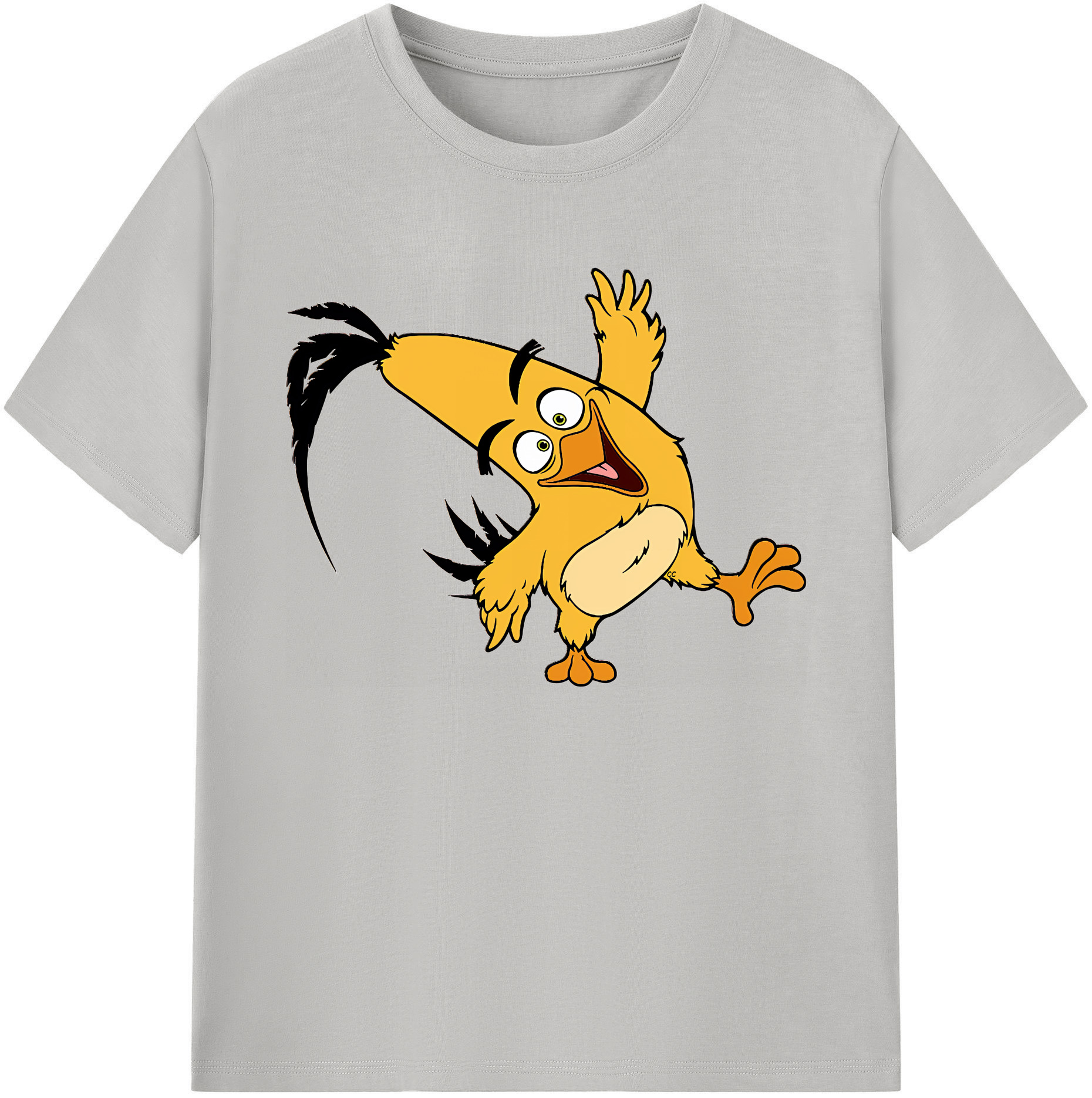 （画像用） Angry Birds アングリーバード 綿100％ メンズ半袖Tシャツ｜肌触りやわらか＆通気性
