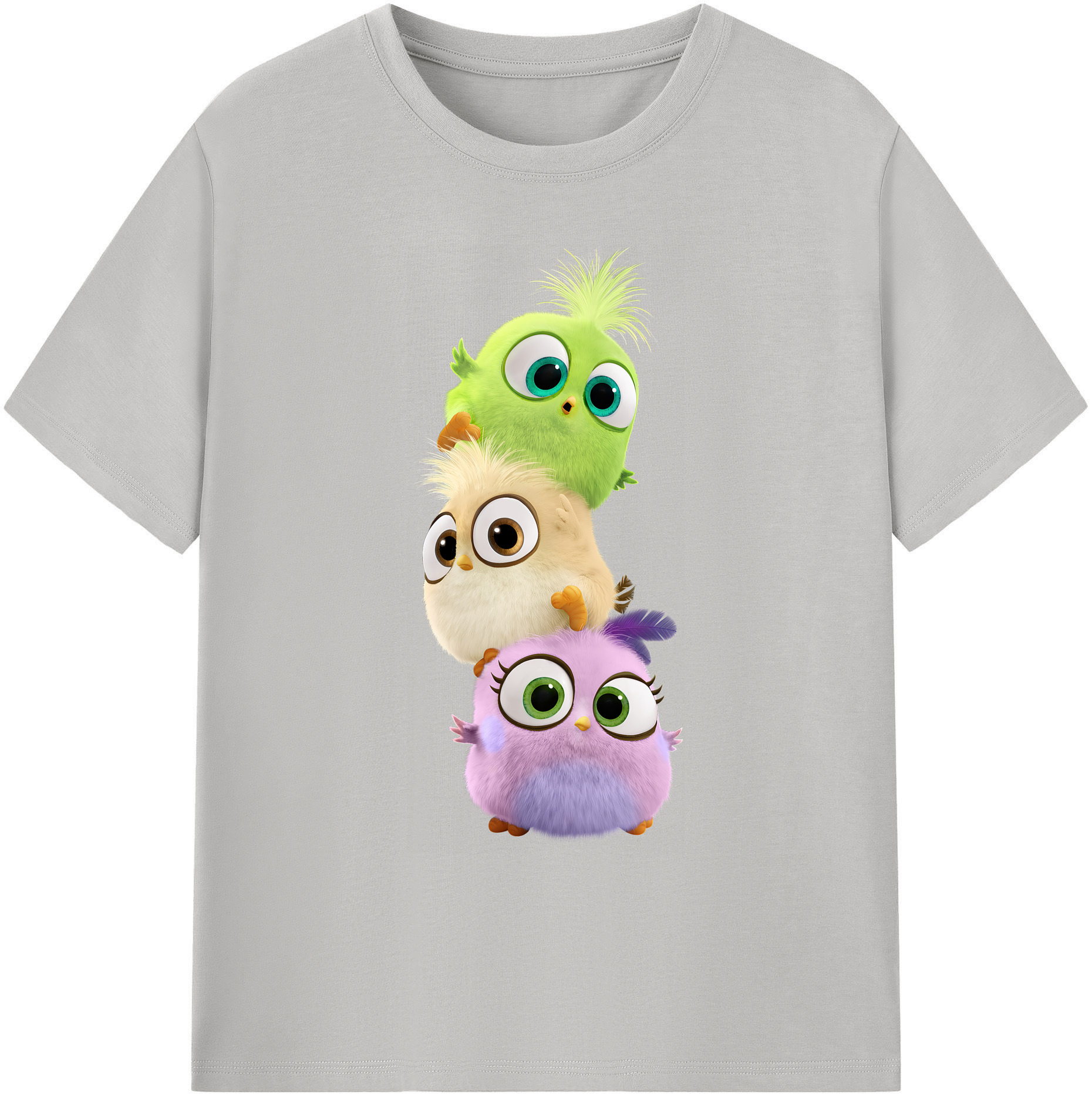 （画像用） Angry Birds アングリーバード 綿100％ メンズ半袖Tシャツ｜肌触りやわらか＆通気性