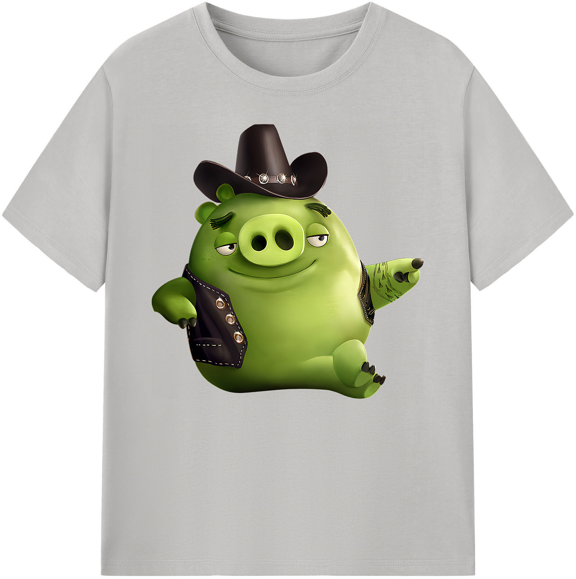 （画像用） Angry Birds アングリーバード 綿100％ メンズ半袖Tシャツ｜肌触りやわらか＆通気性