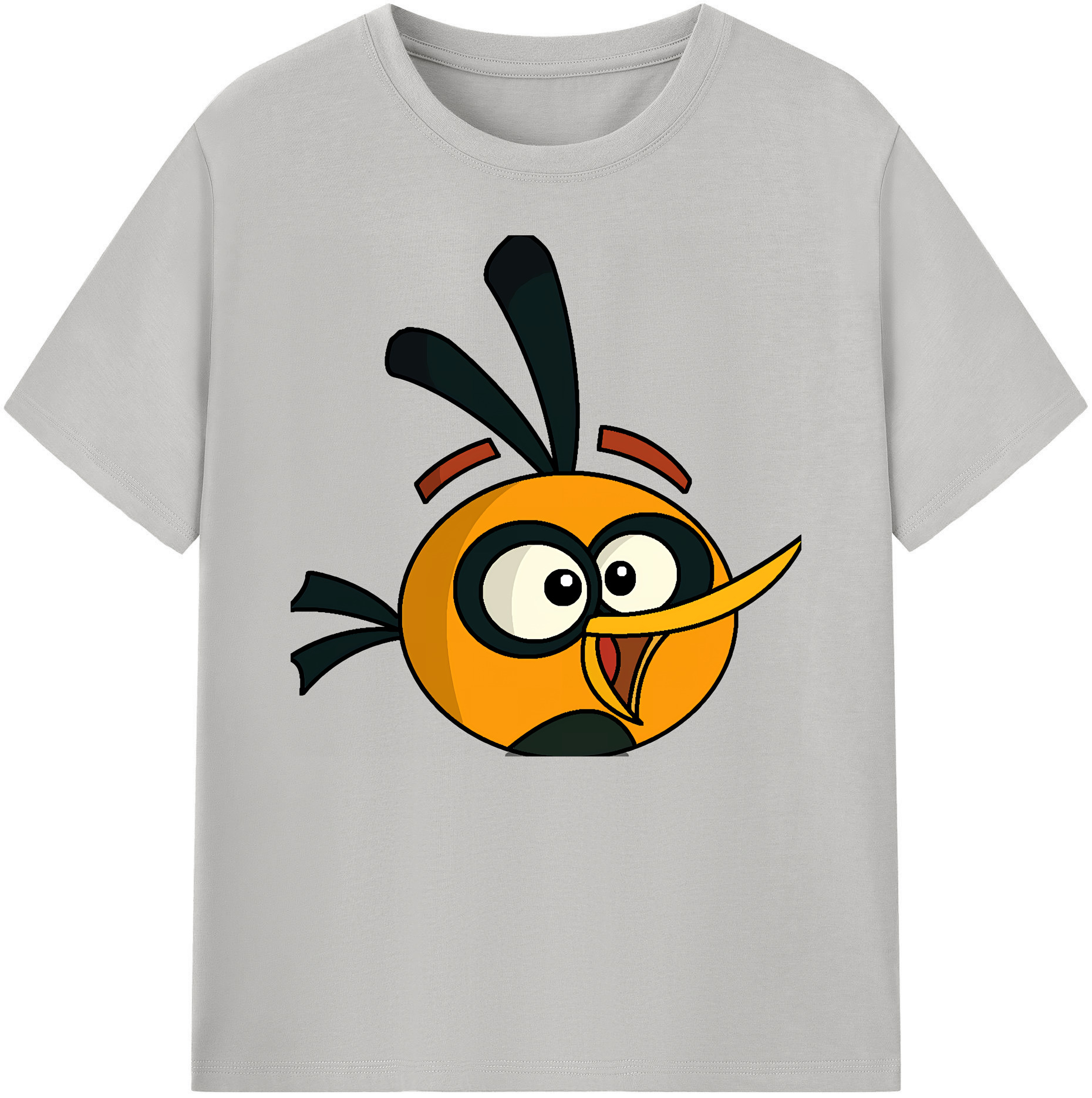 （画像用） Angry Birds アングリーバード 綿100％ メンズ半袖Tシャツ｜肌触りやわらか＆通気性