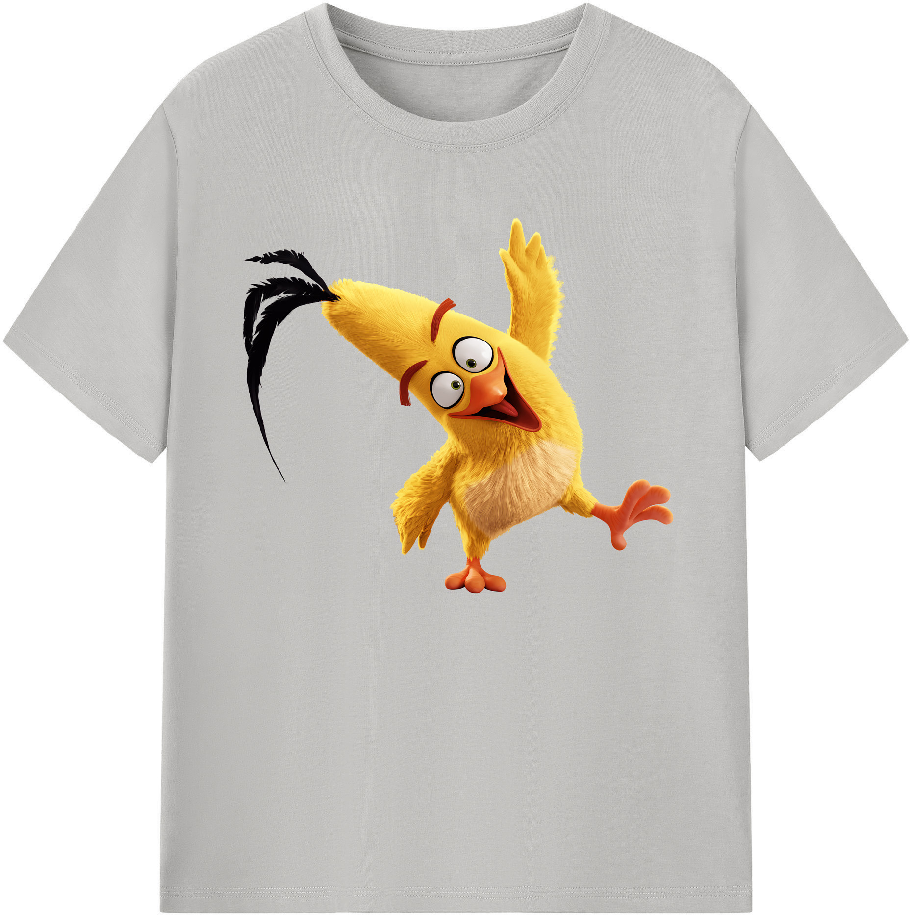 （画像用） Angry Birds アングリーバード 綿100％ メンズ半袖Tシャツ｜肌触りやわらか＆通気性