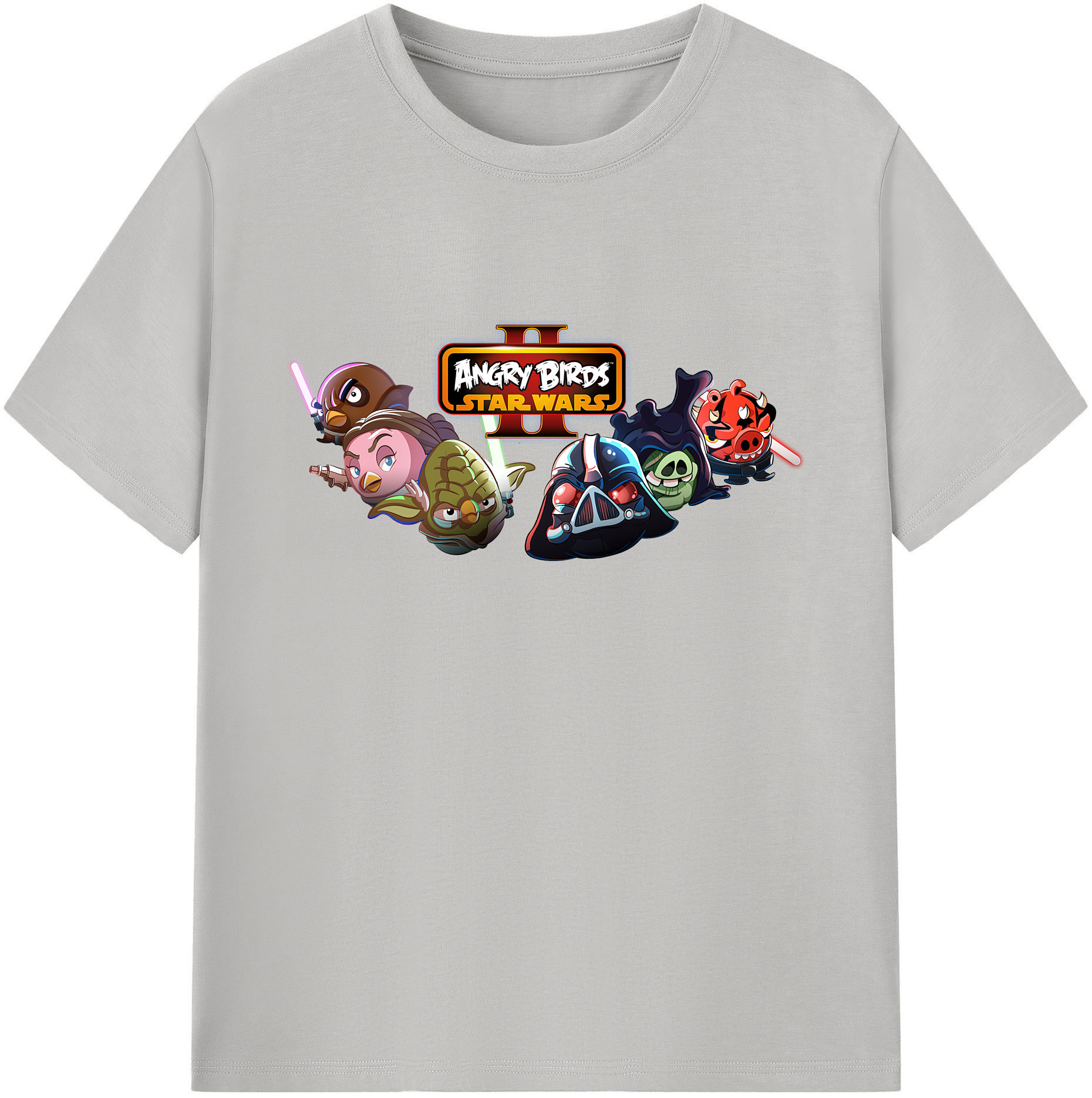 （画像用） Angry Birds アングリーバード 綿100％ メンズ半袖Tシャツ｜肌触りやわらか＆通気性
