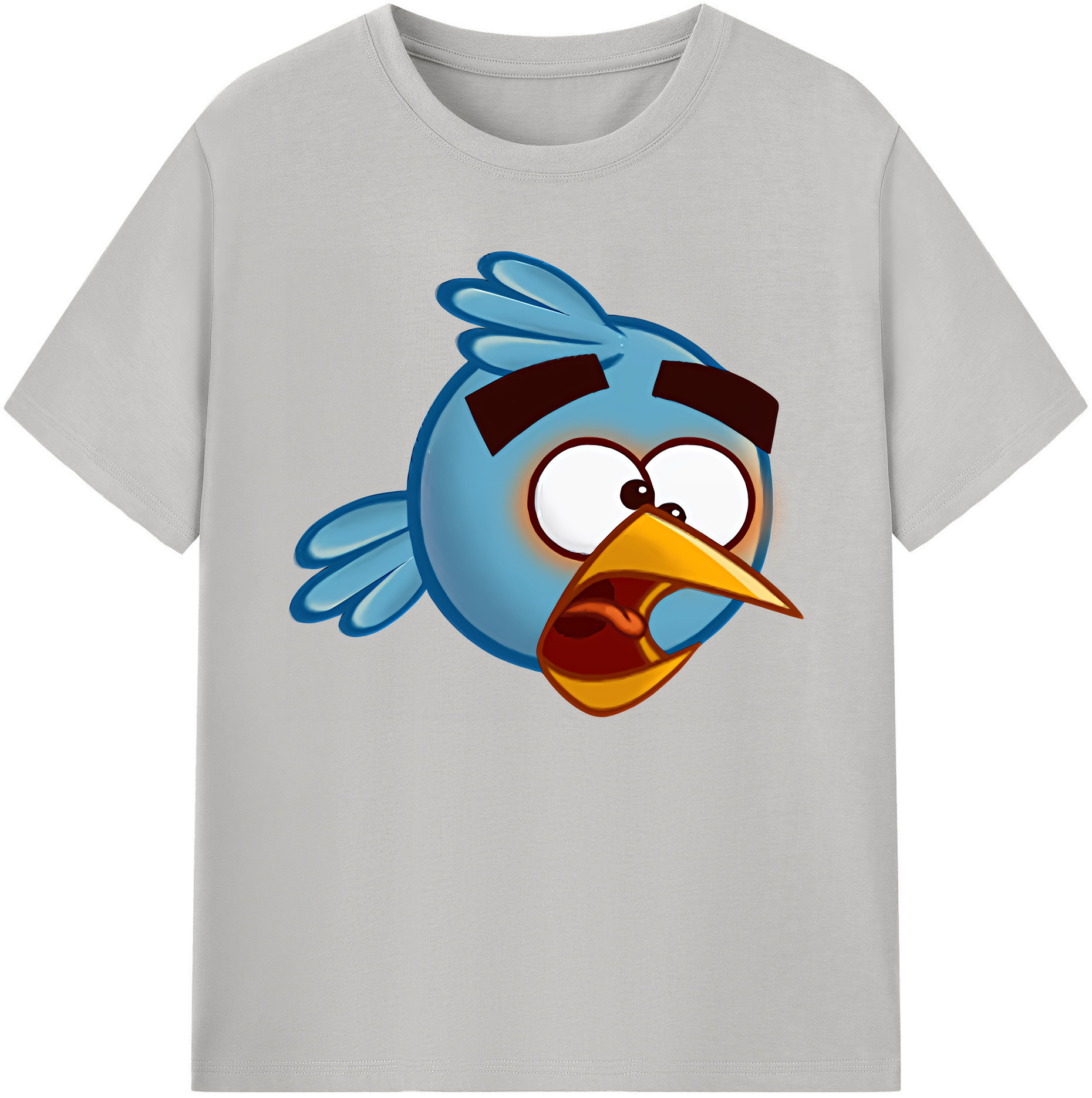 （画像用） Angry Birds アングリーバード 綿100％ メンズ半袖Tシャツ｜肌触りやわらか＆通気性