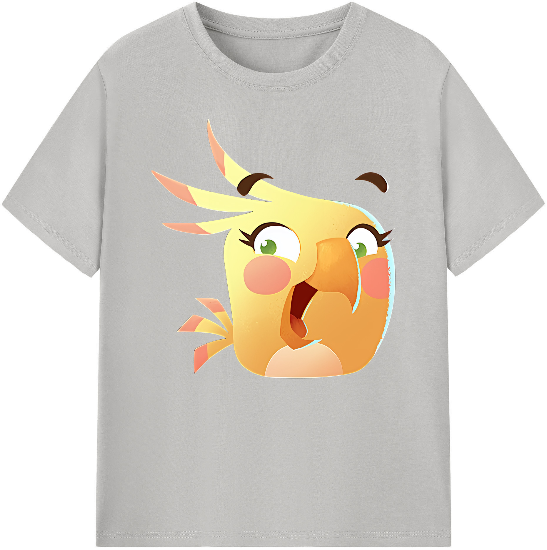 （画像用） Angry Birds アングリーバード 綿100％ メンズ半袖Tシャツ｜肌触りやわらか＆通気性