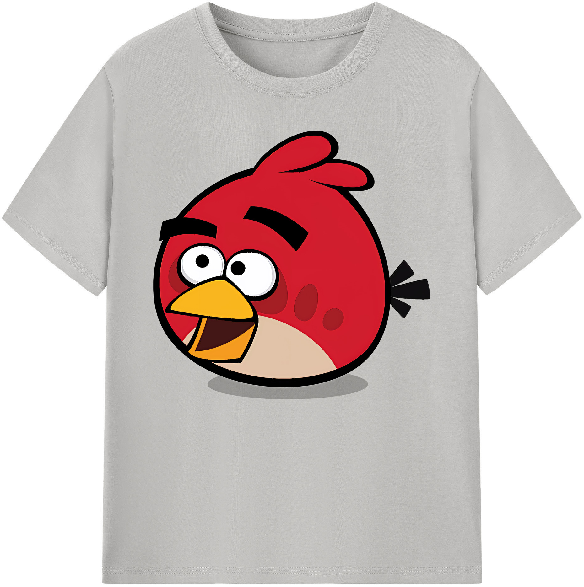 （画像用） Angry Birds アングリーバード 綿100％ メンズ半袖Tシャツ｜肌触りやわらか＆通気性