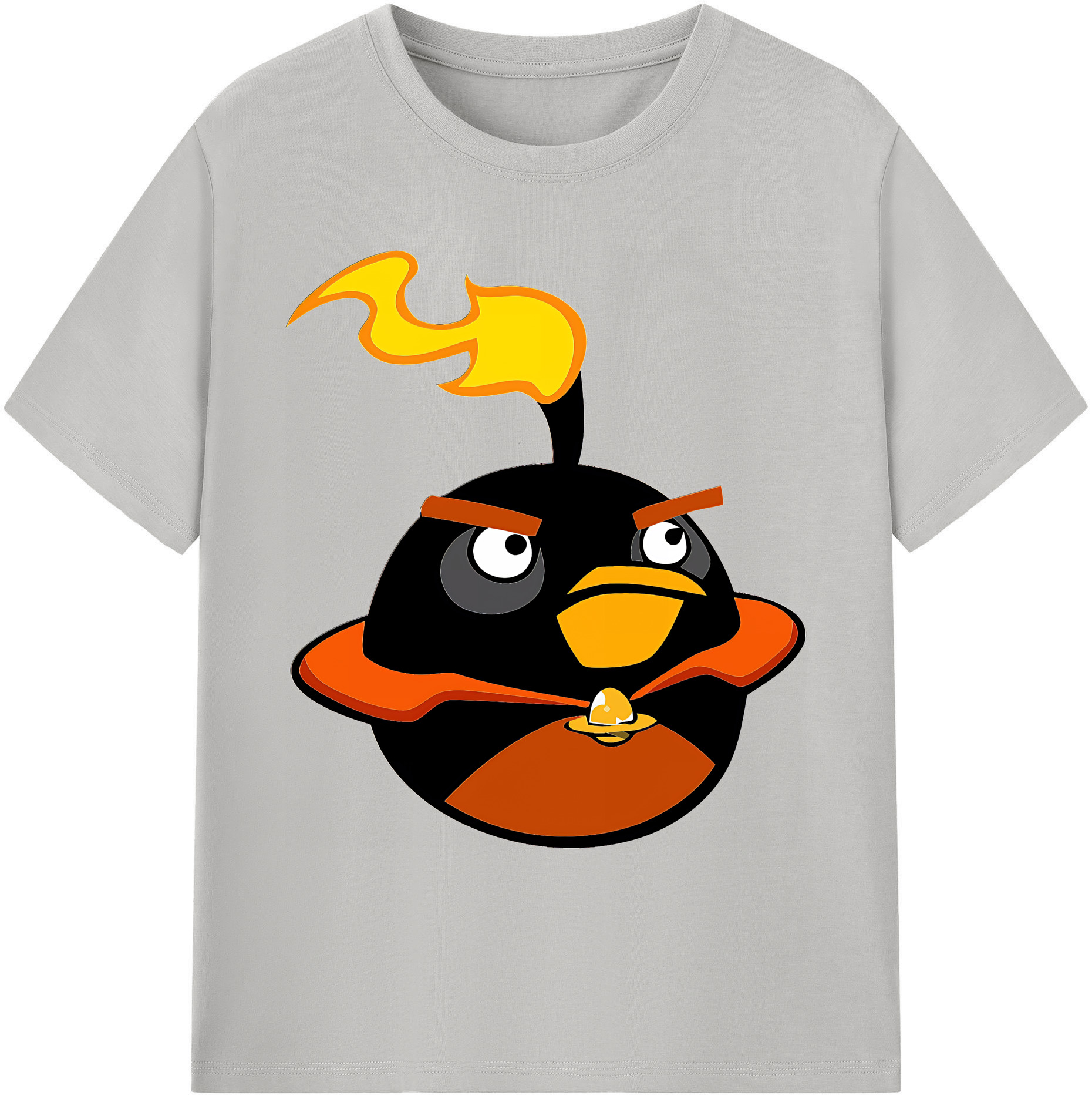 （画像用） Angry Birds アングリーバード 綿100％ メンズ半袖Tシャツ｜肌触りやわらか＆通気性