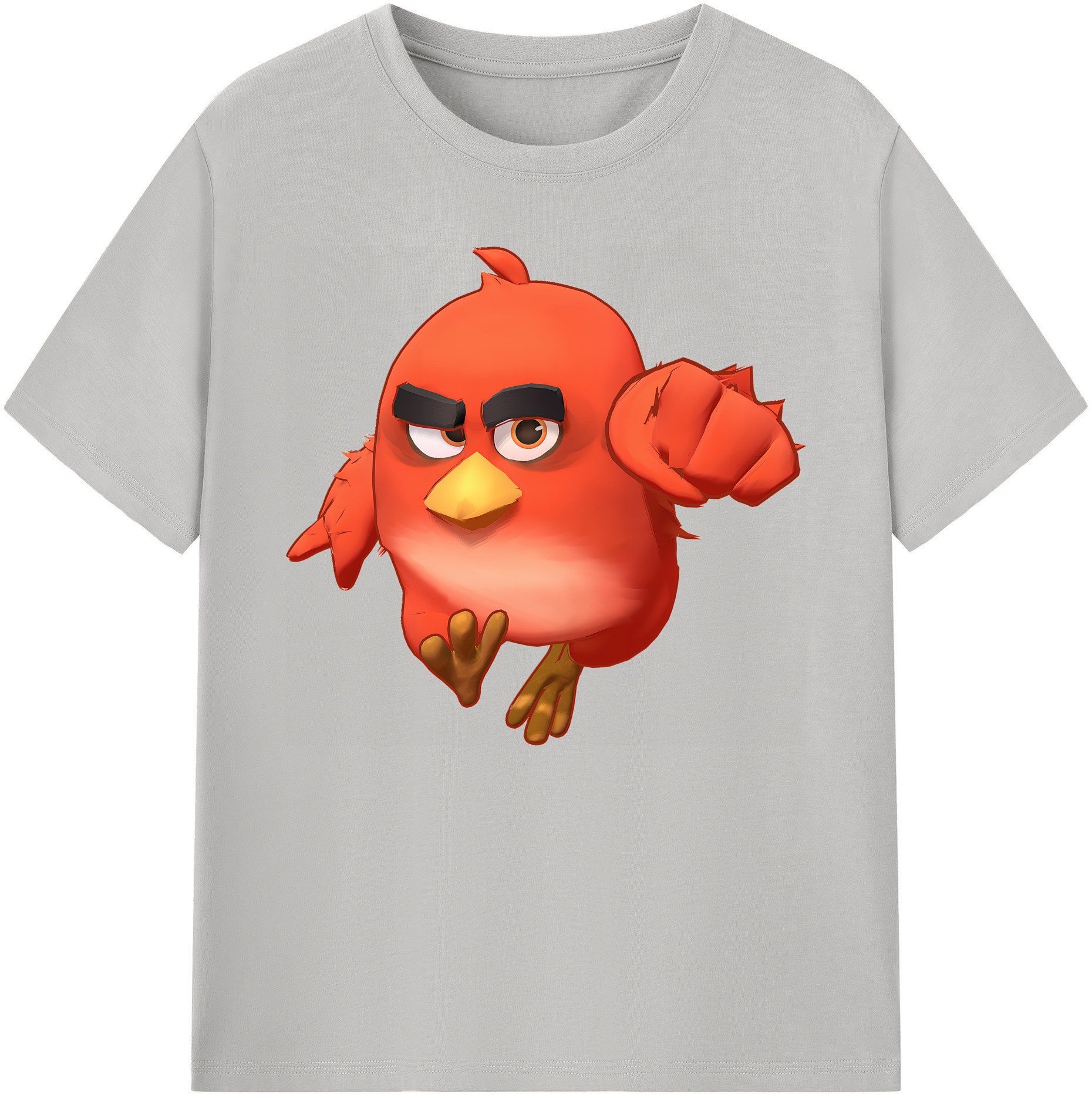 （画像用） Angry Birds アングリーバード 綿100％ メンズ半袖Tシャツ｜肌触りやわらか＆通気性