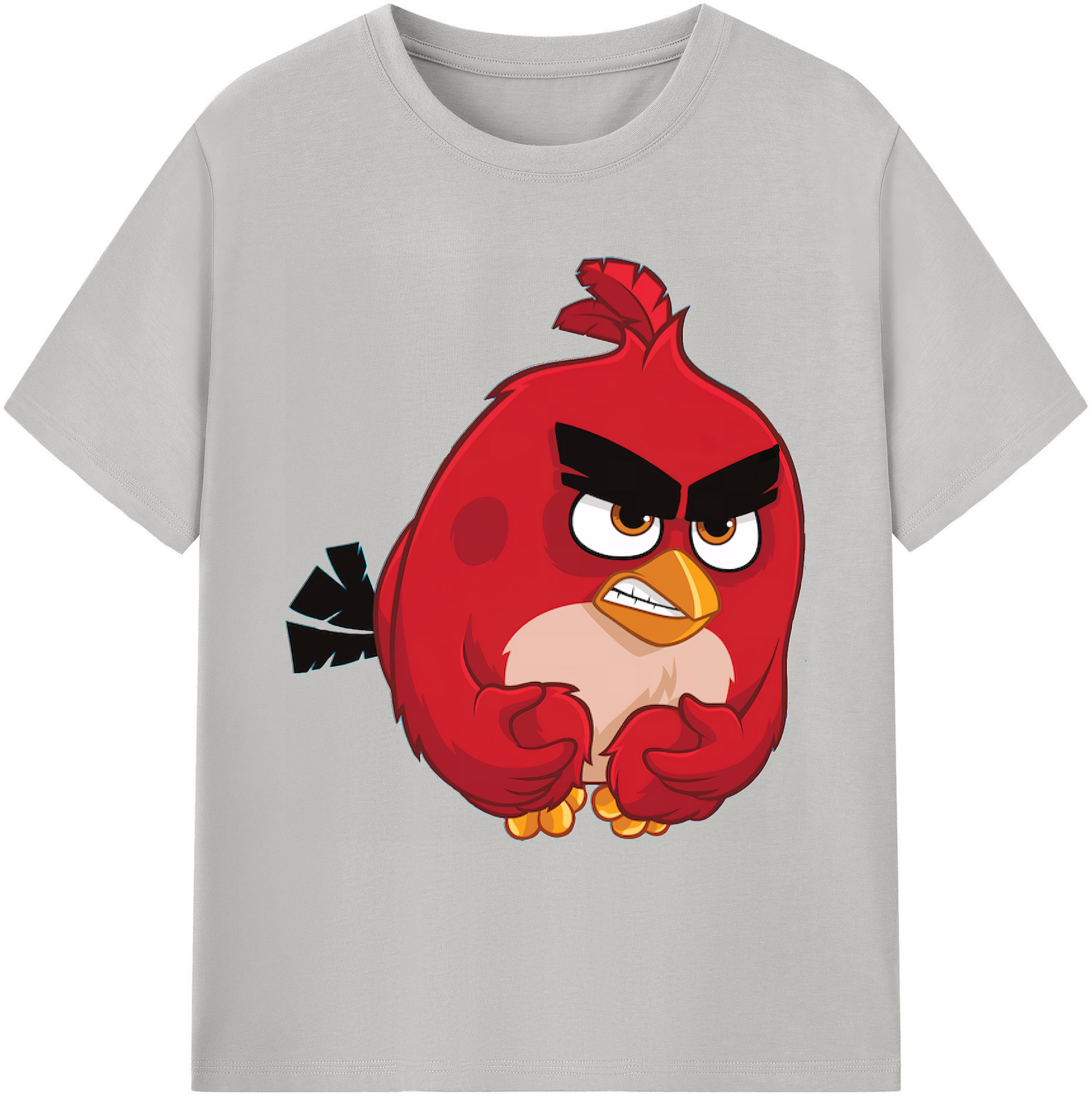 （画像用） Angry Birds アングリーバード 綿100％ メンズ半袖Tシャツ｜肌触りやわらか＆通気性