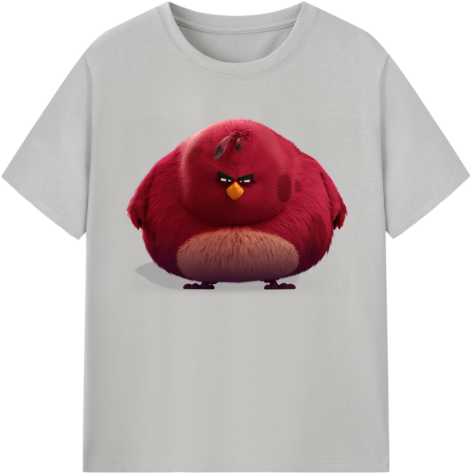 （画像用） Angry Birds アングリーバード 綿100％ メンズ半袖Tシャツ｜肌触りやわらか＆通気性