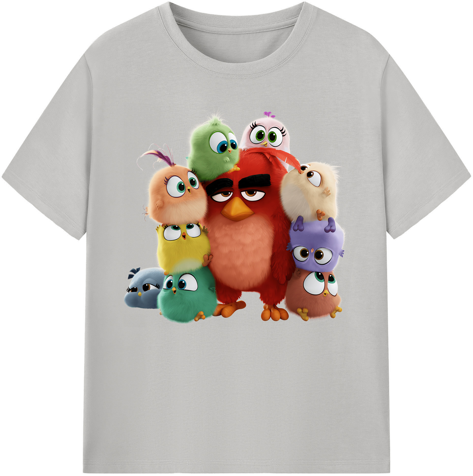 （画像用） Angry Birds アングリーバード 綿100％ メンズ半袖Tシャツ｜肌触りやわらか＆通気性