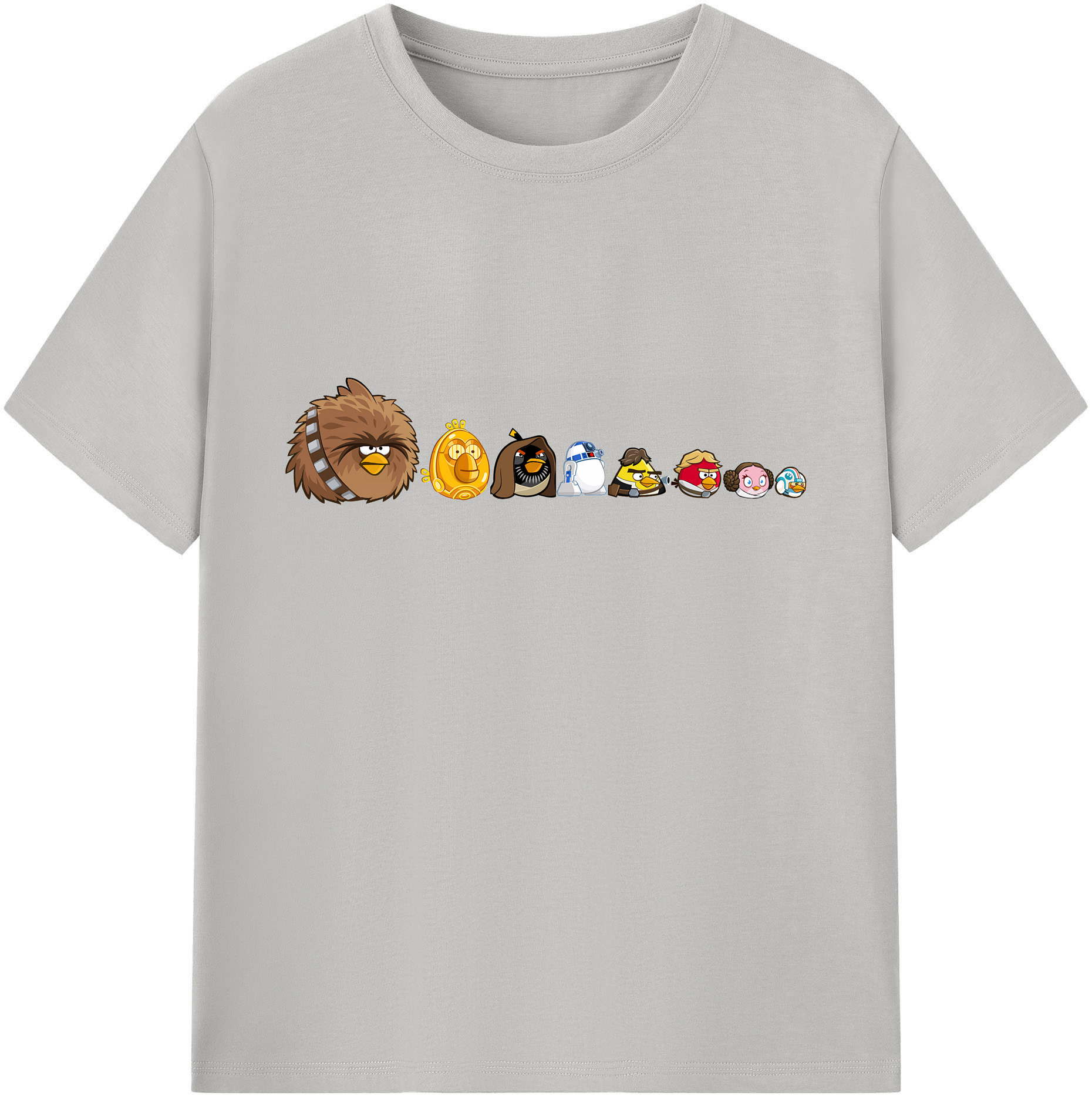 （画像用） Angry Birds アングリーバード 綿100％ メンズ半袖Tシャツ｜肌触りやわらか＆通気性