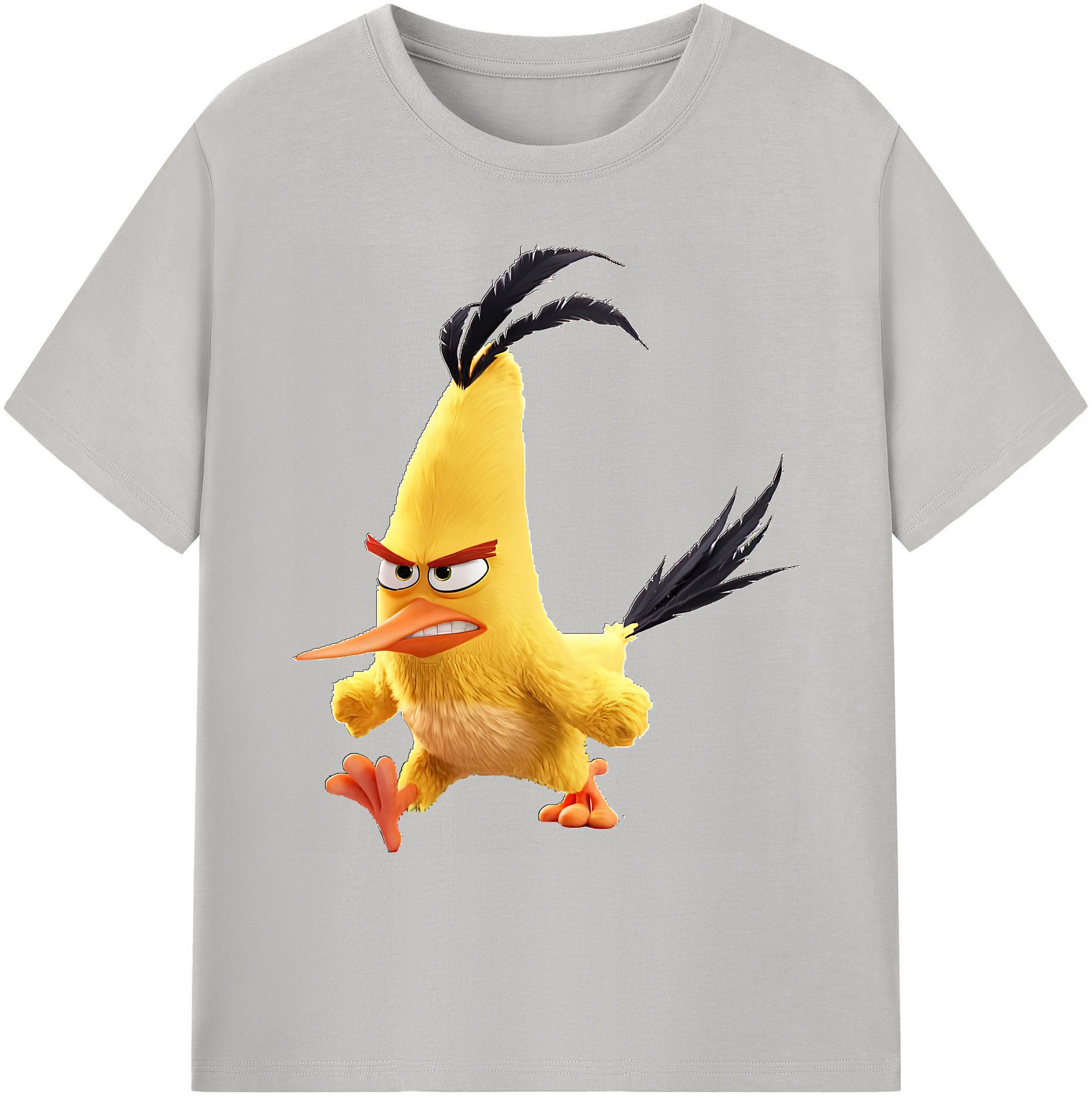 （画像用） Angry Birds アングリーバード 綿100％ メンズ半袖Tシャツ｜肌触りやわらか＆通気性