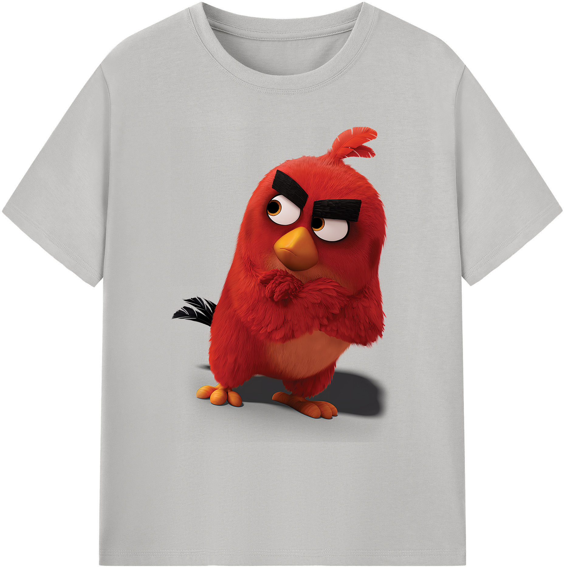 （画像用） Angry Birds アングリーバード 綿100％ メンズ半袖Tシャツ｜肌触りやわらか＆通気性