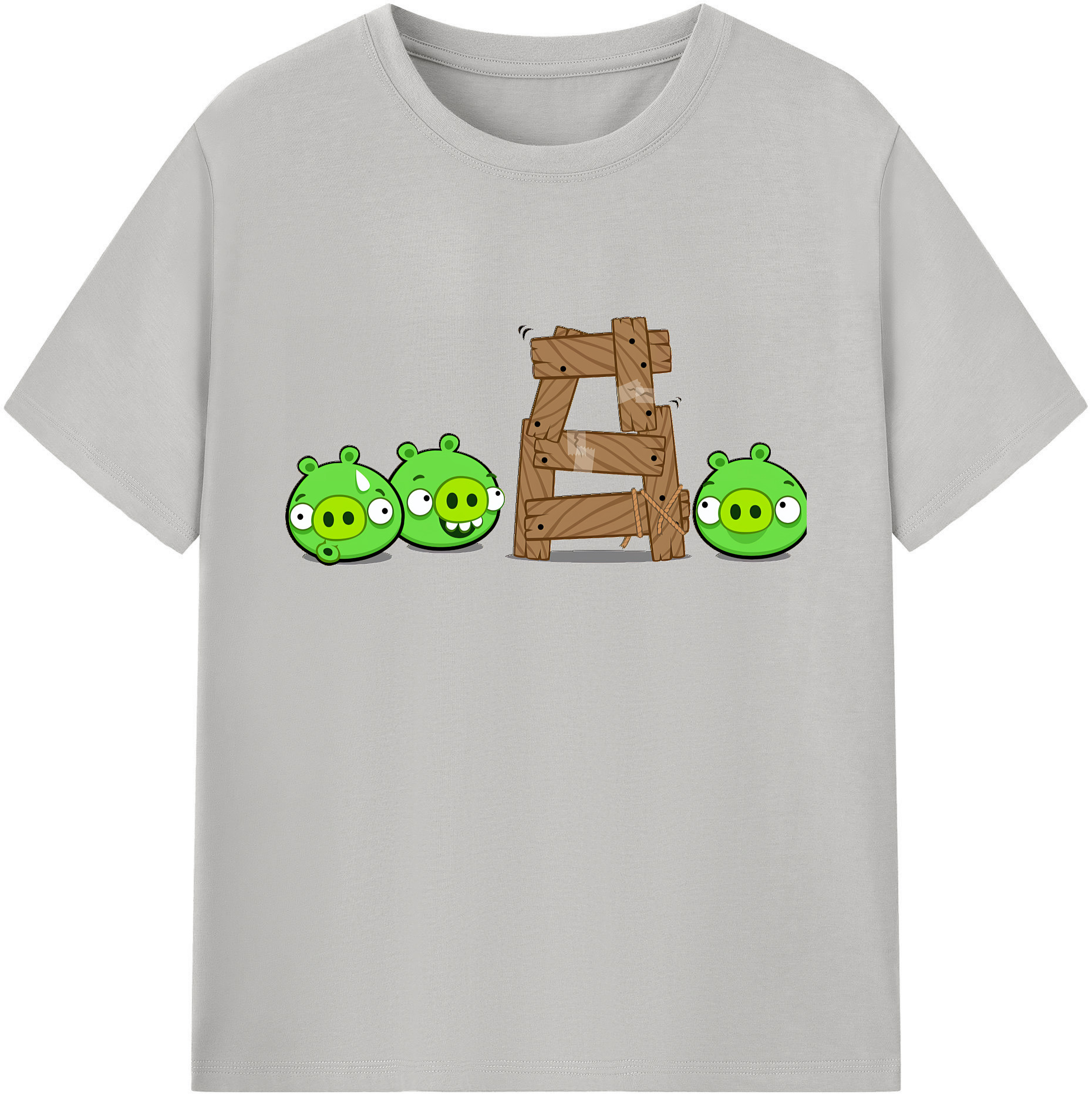 （画像用） Angry Birds アングリーバード 綿100％ メンズ半袖Tシャツ｜肌触りやわらか＆通気性