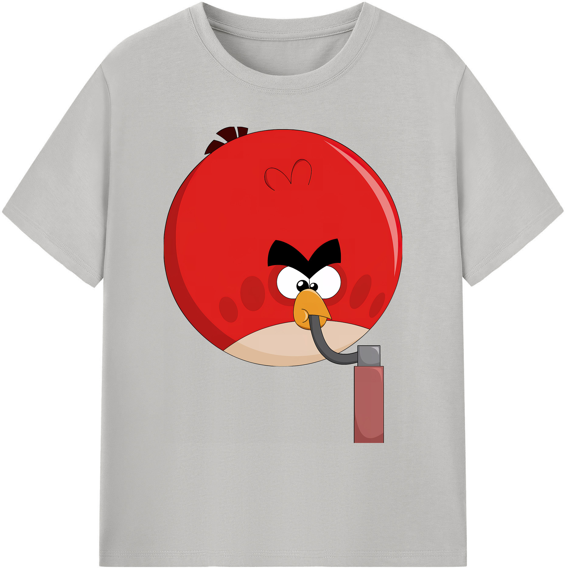（画像用） Angry Birds アングリーバード 綿100％ メンズ半袖Tシャツ｜肌触りやわらか＆通気性