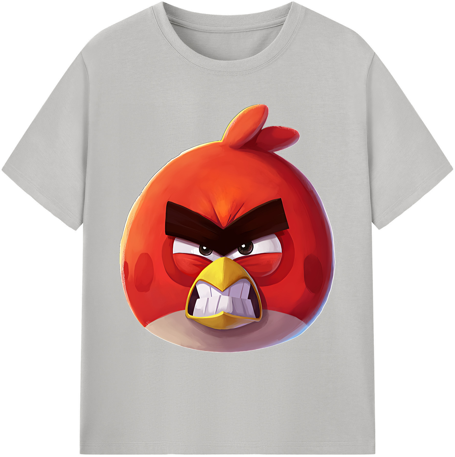（画像用） Angry Birds アングリーバード 綿100％ メンズ半袖Tシャツ｜肌触りやわらか＆通気性