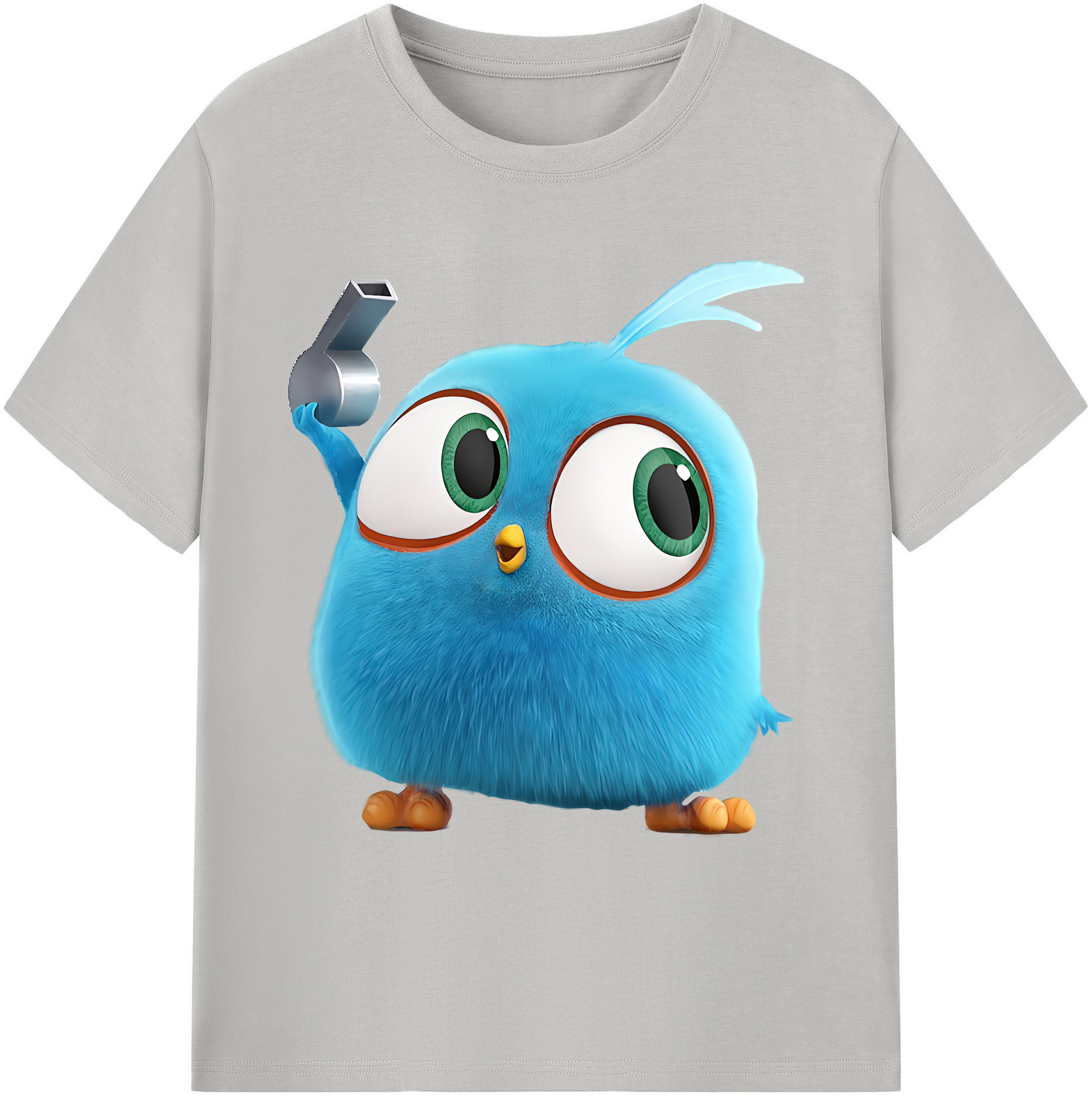 （画像用） Angry Birds アングリーバード 綿100％ メンズ半袖Tシャツ｜肌触りやわらか＆通気性