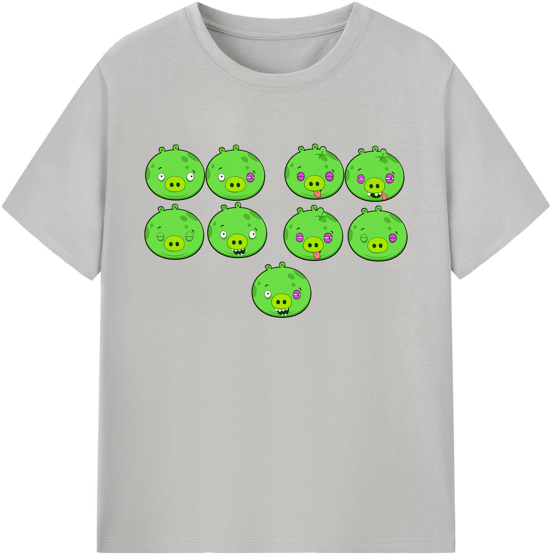 （画像用） Angry Birds アングリーバード 綿100％ メンズ半袖Tシャツ｜肌触りやわらか＆通気性