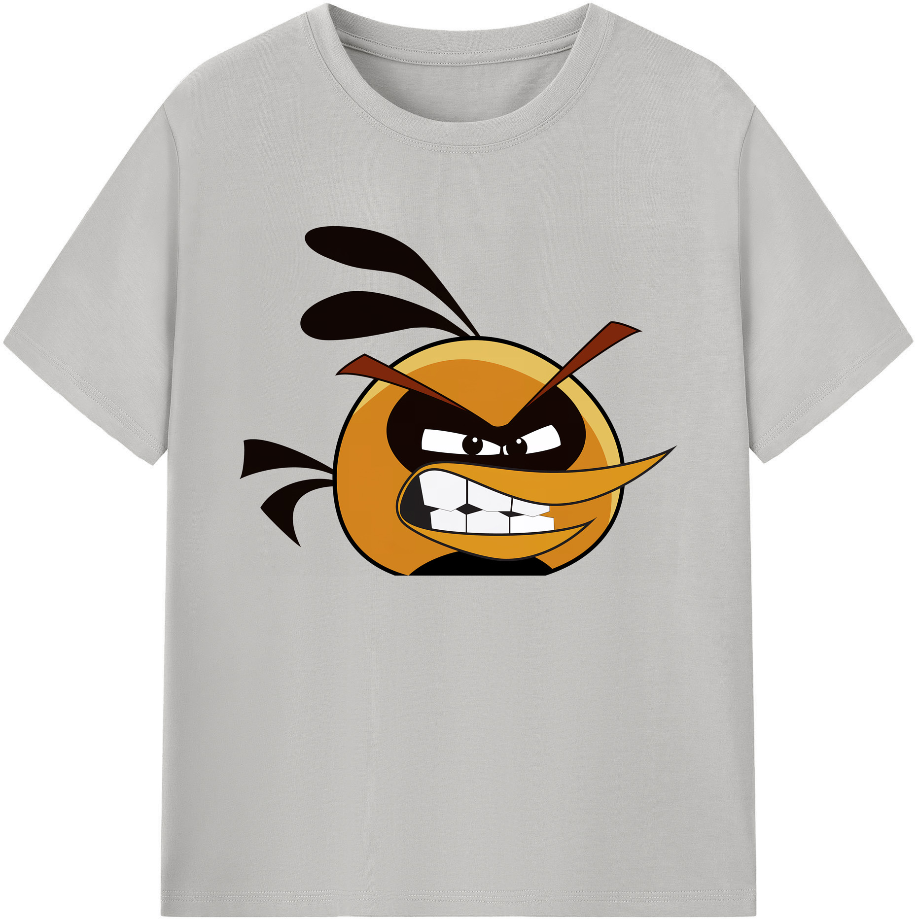 （画像用） Angry Birds アングリーバード 綿100％ メンズ半袖Tシャツ｜肌触りやわらか＆通気性