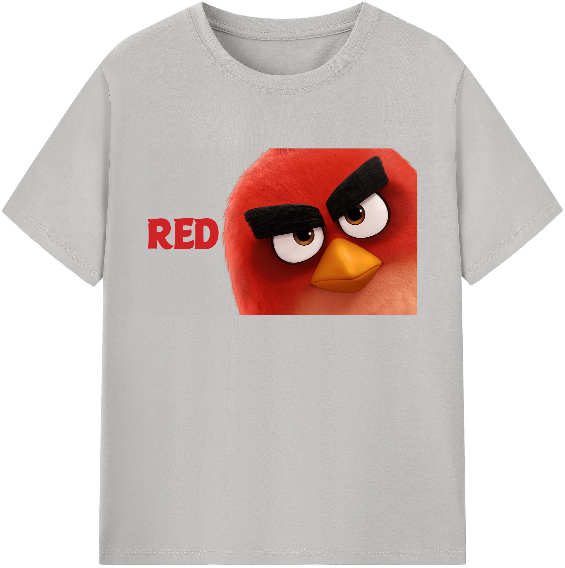 （画像用） Angry Birds アングリーバード 綿100％ メンズ半袖Tシャツ｜肌触りやわらか＆通気性