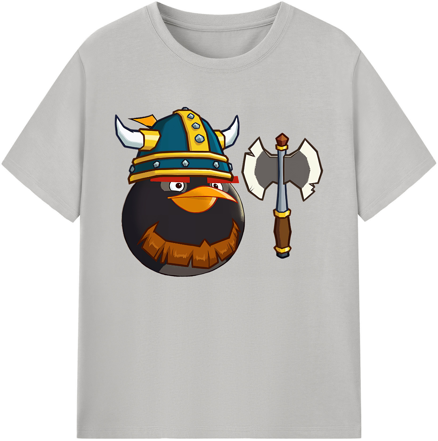（画像用） Angry Birds アングリーバード 綿100％ メンズ半袖Tシャツ｜肌触りやわらか＆通気性