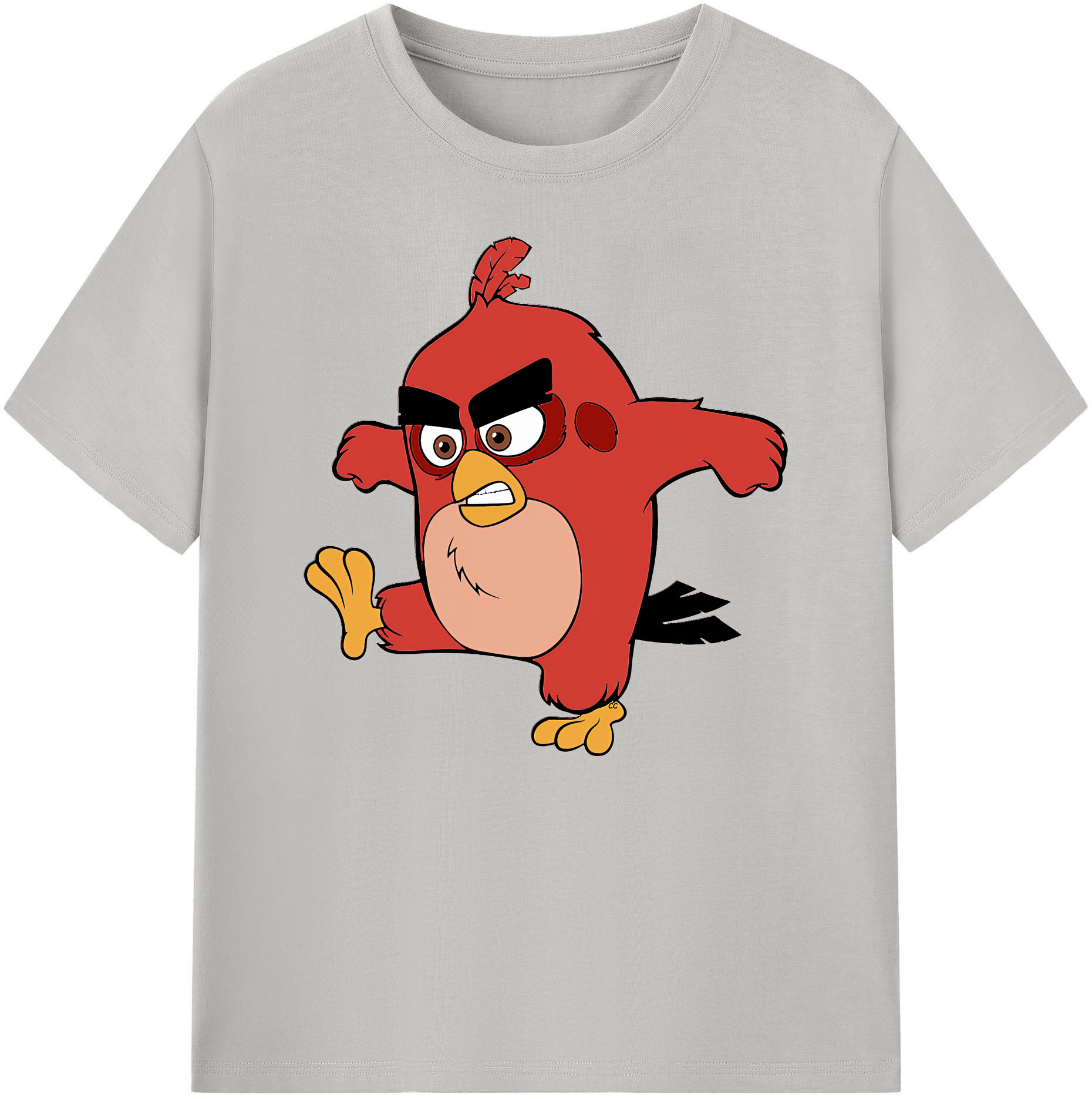 （画像用） Angry Birds アングリーバード 綿100％ メンズ半袖Tシャツ｜肌触りやわらか＆通気性