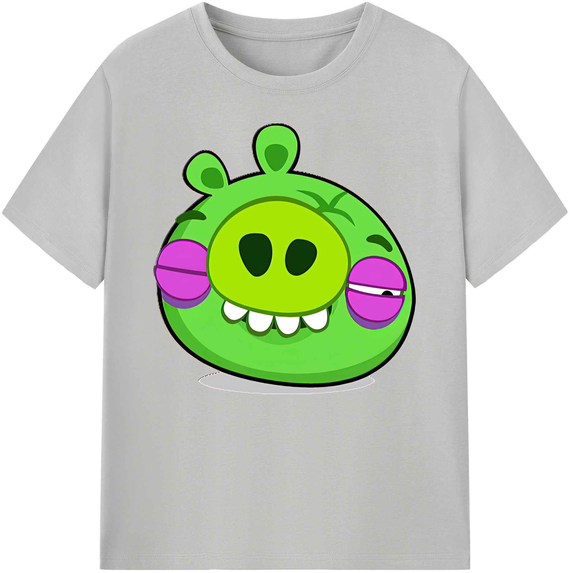 （画像用） Angry Birds アングリーバード 綿100％ メンズ半袖Tシャツ｜肌触りやわらか＆通気性