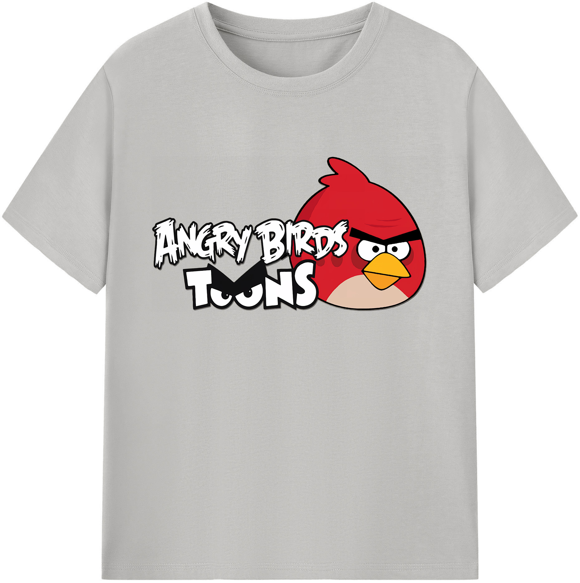 （画像用） Angry Birds アングリーバード 綿100％ メンズ半袖Tシャツ｜肌触りやわらか＆通気性