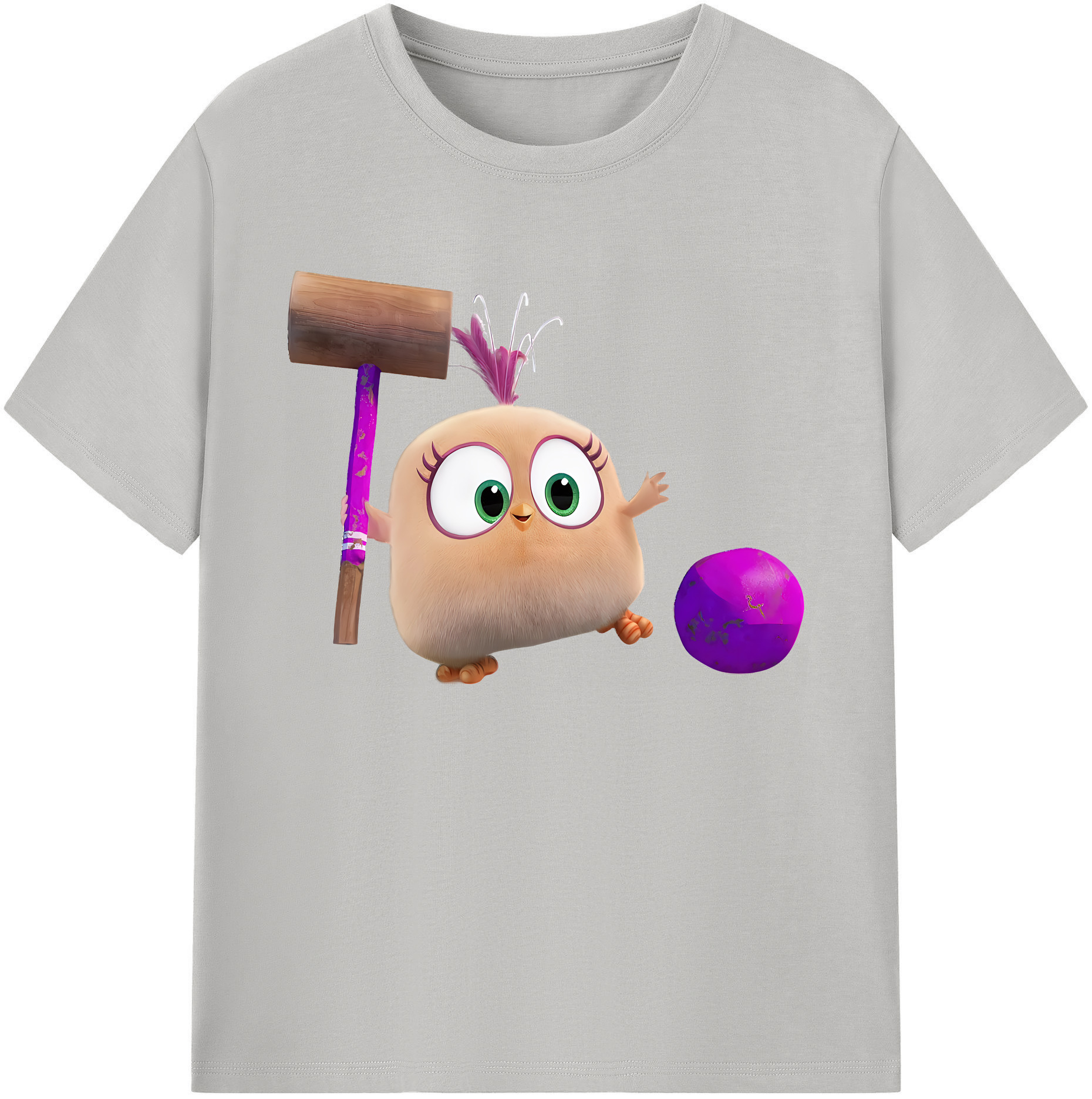 （画像用） Angry Birds アングリーバード 綿100％ メンズ半袖Tシャツ｜肌触りやわらか＆通気性