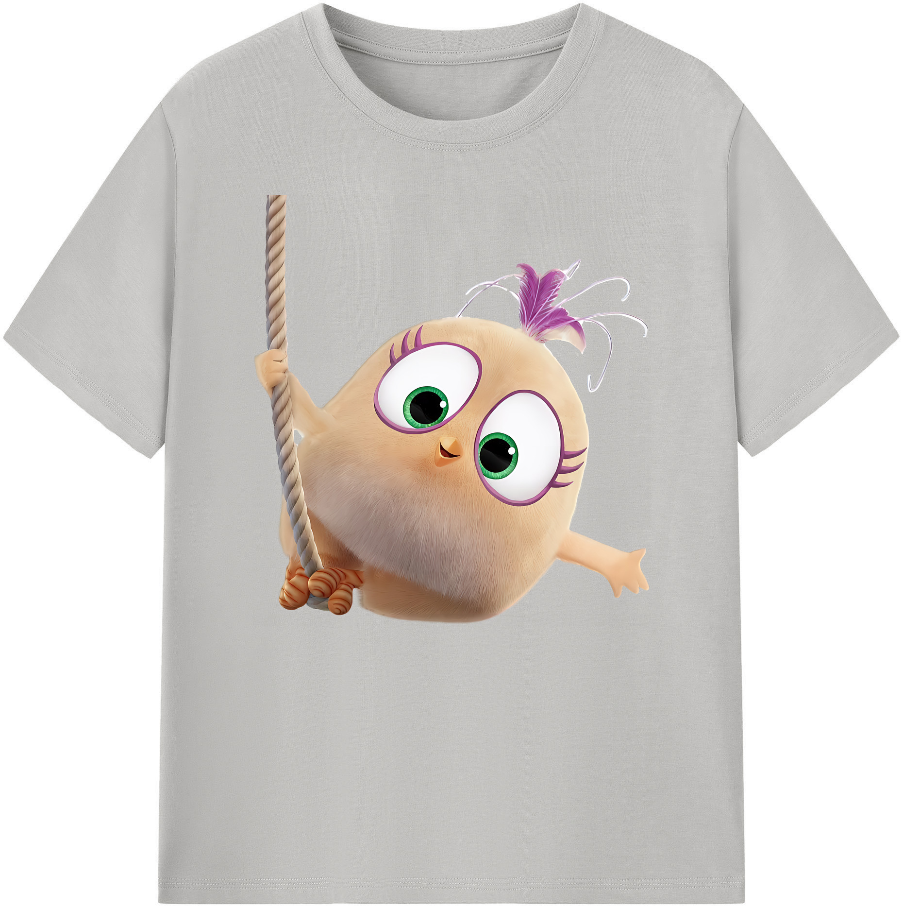 （画像用） Angry Birds アングリーバード 綿100％ メンズ半袖Tシャツ｜肌触りやわらか＆通気性