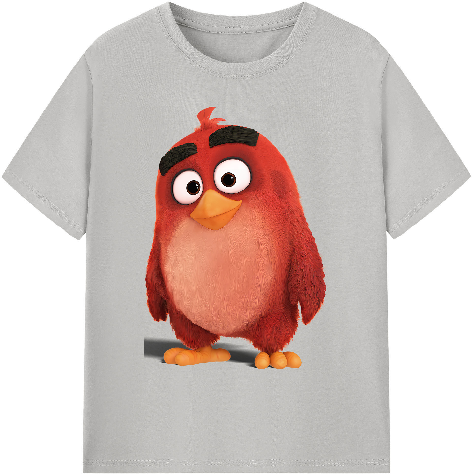 （画像用） Angry Birds アングリーバード 綿100％ メンズ半袖Tシャツ｜肌触りやわらか＆通気性
