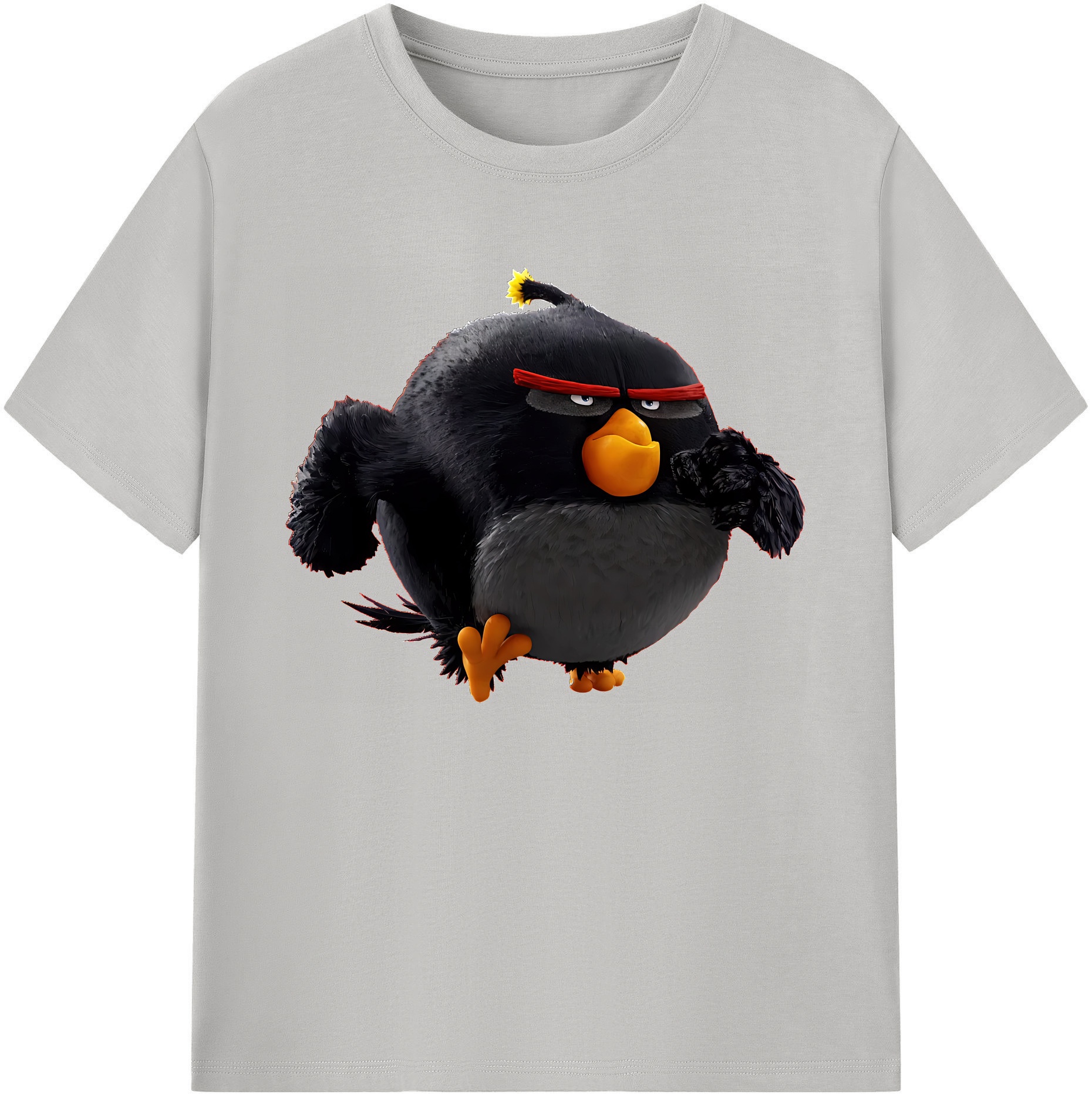 （画像用） Angry Birds アングリーバード 綿100％ メンズ半袖Tシャツ｜肌触りやわらか＆通気性