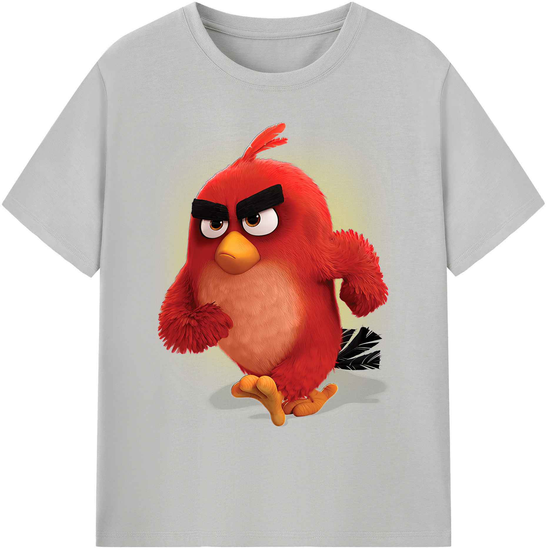 （画像用） Angry Birds アングリーバード 綿100％ メンズ半袖Tシャツ｜肌触りやわらか＆通気性