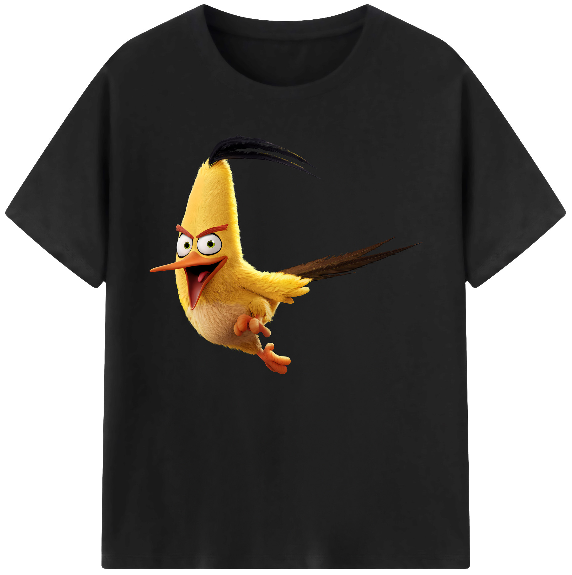 （画像用） Angry Birds アングリーバード 綿100％ メンズ半袖Tシャツ｜肌触りやわらか＆通気性