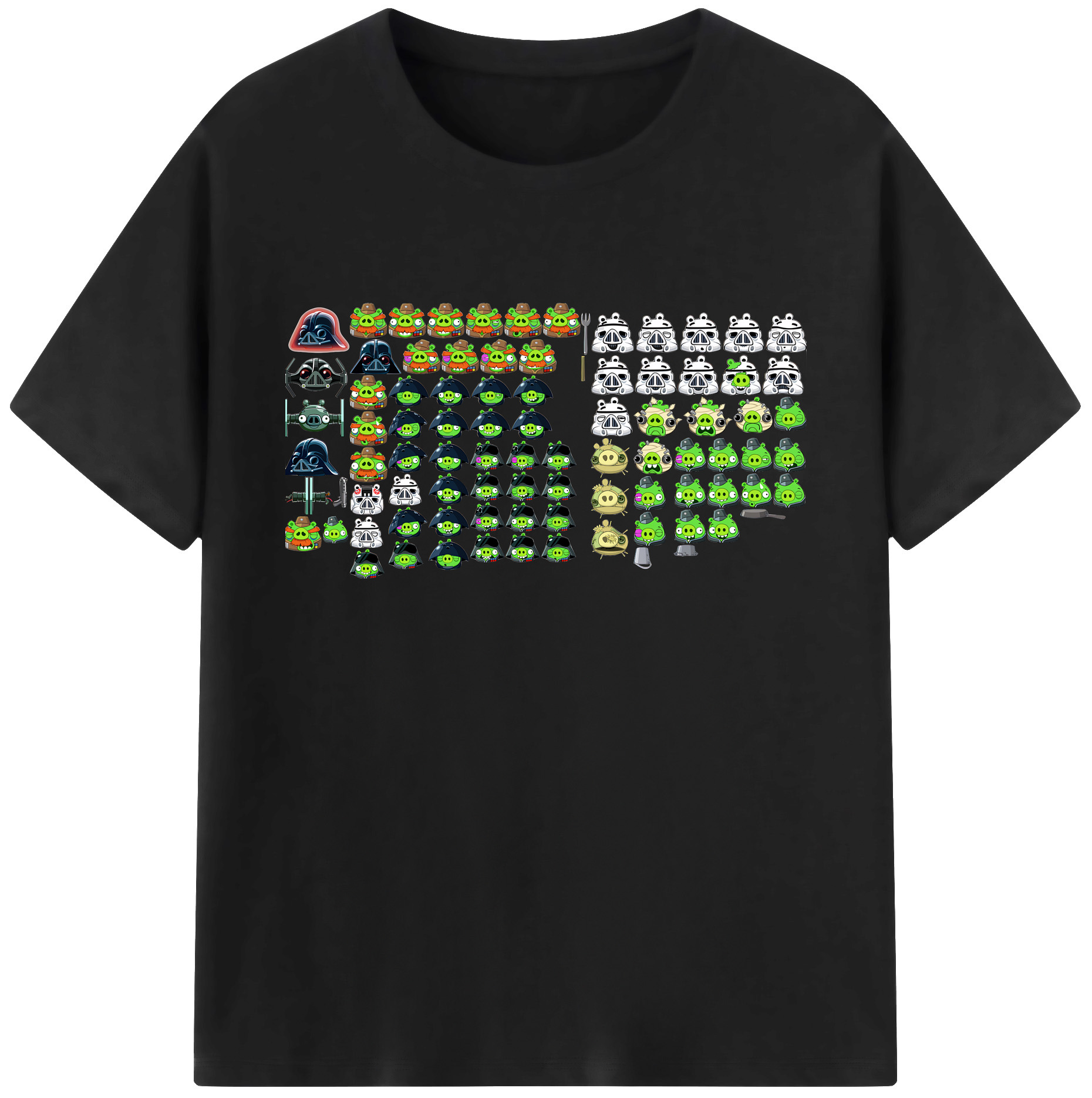 （画像用） Angry Birds アングリーバード 綿100％ メンズ半袖Tシャツ｜肌触りやわらか＆通気性
