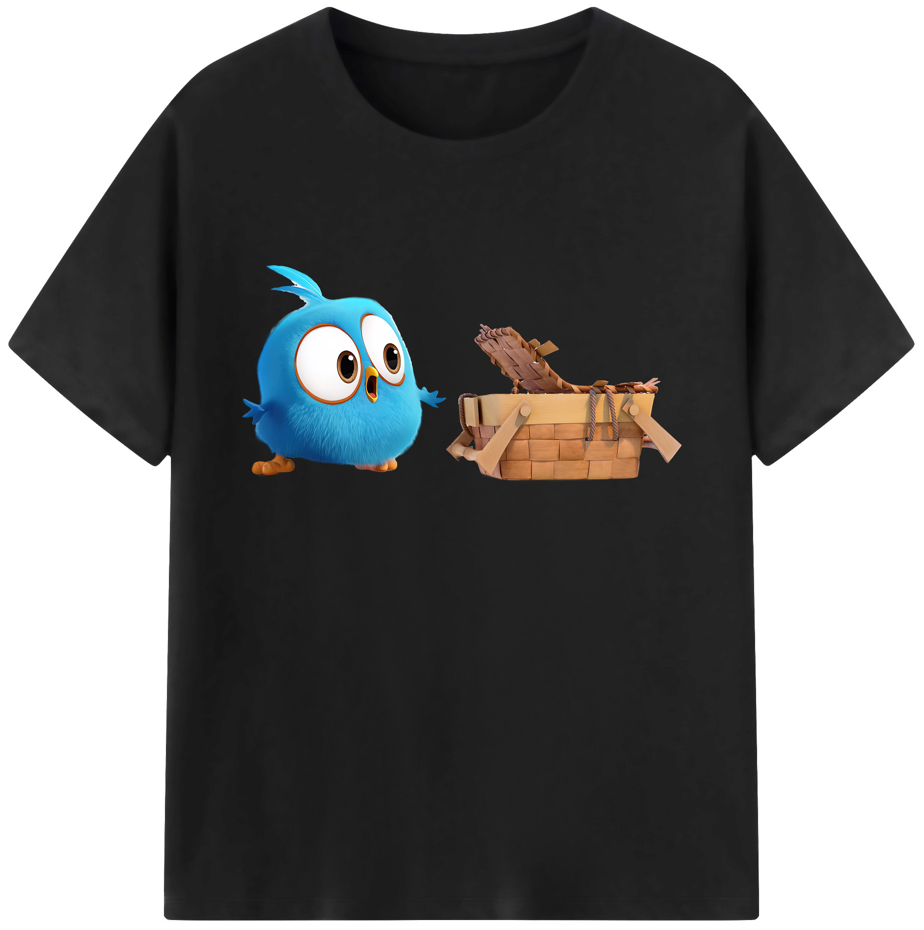 （画像用） Angry Birds アングリーバード 綿100％ メンズ半袖Tシャツ｜肌触りやわらか＆通気性