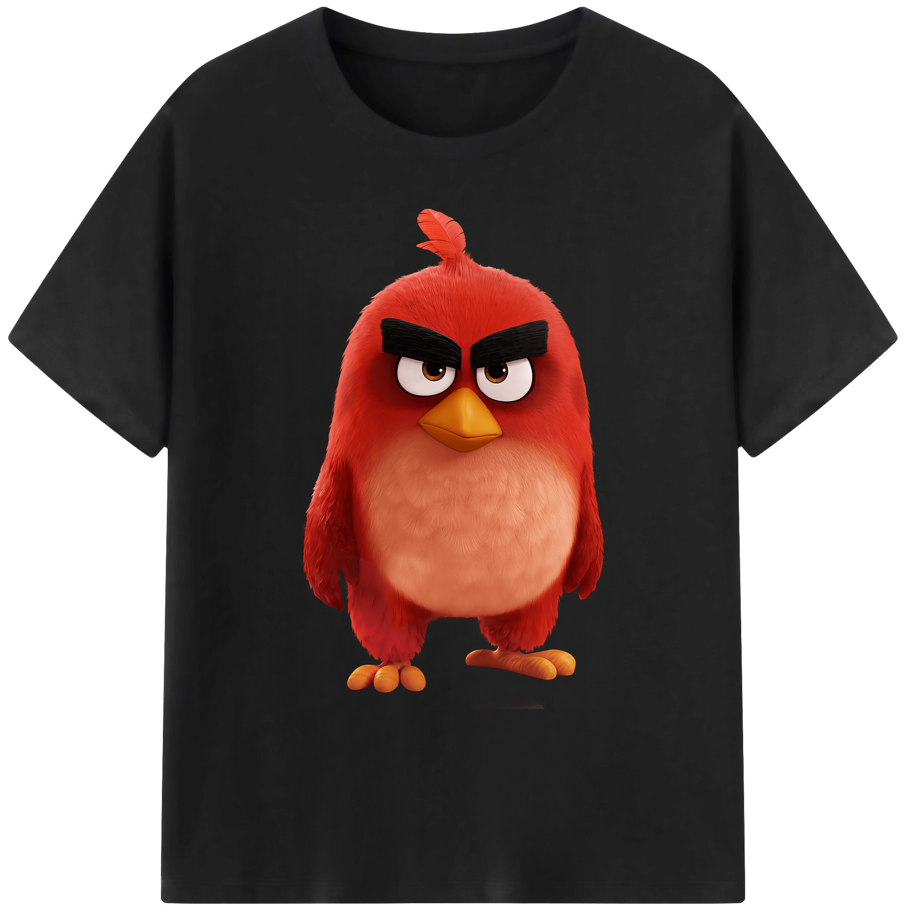 （画像用） Angry Birds アングリーバード 綿100％ メンズ半袖Tシャツ｜肌触りやわらか＆通気性