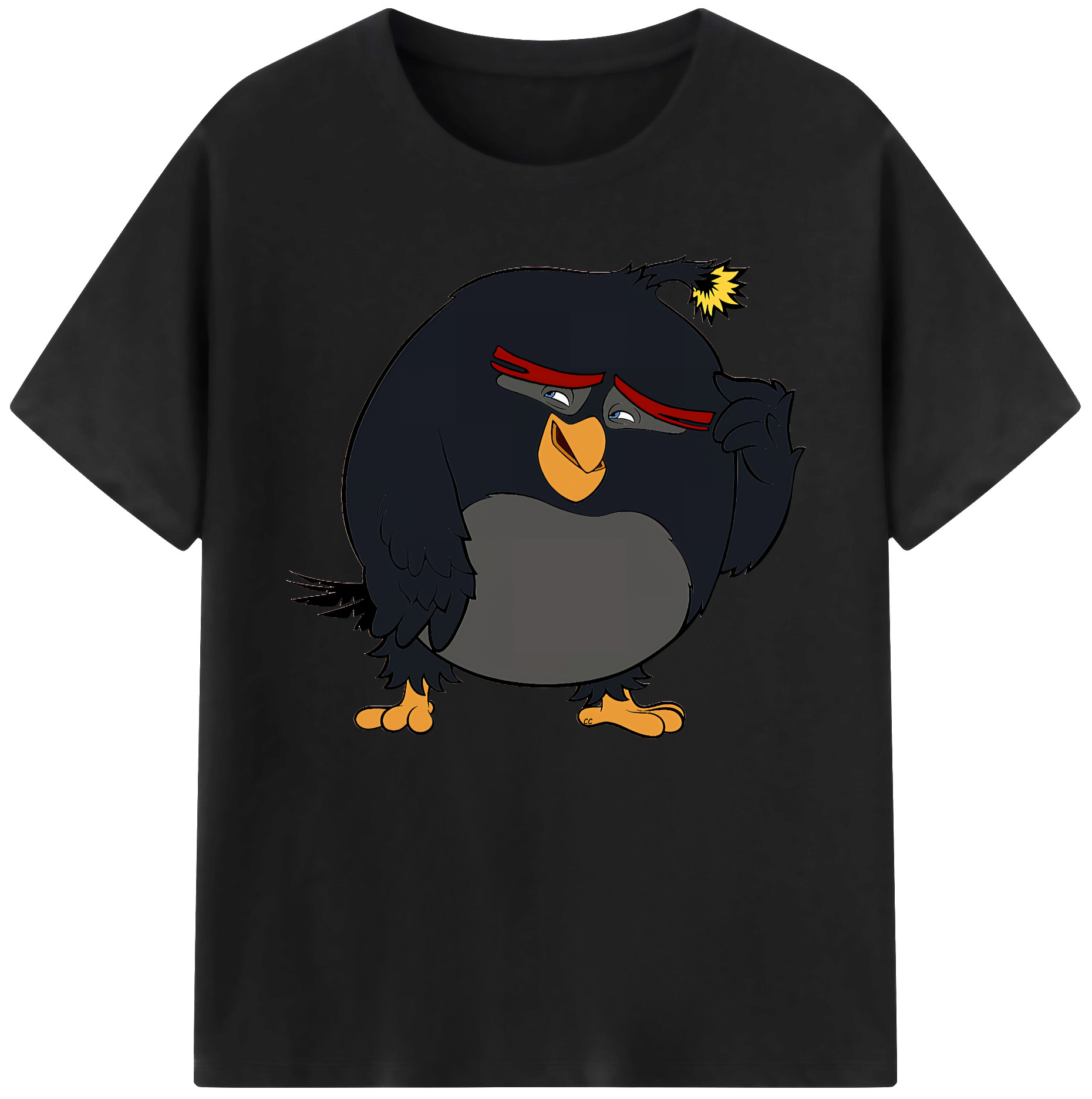 （画像用） Angry Birds アングリーバード 綿100％ メンズ半袖Tシャツ｜肌触りやわらか＆通気性