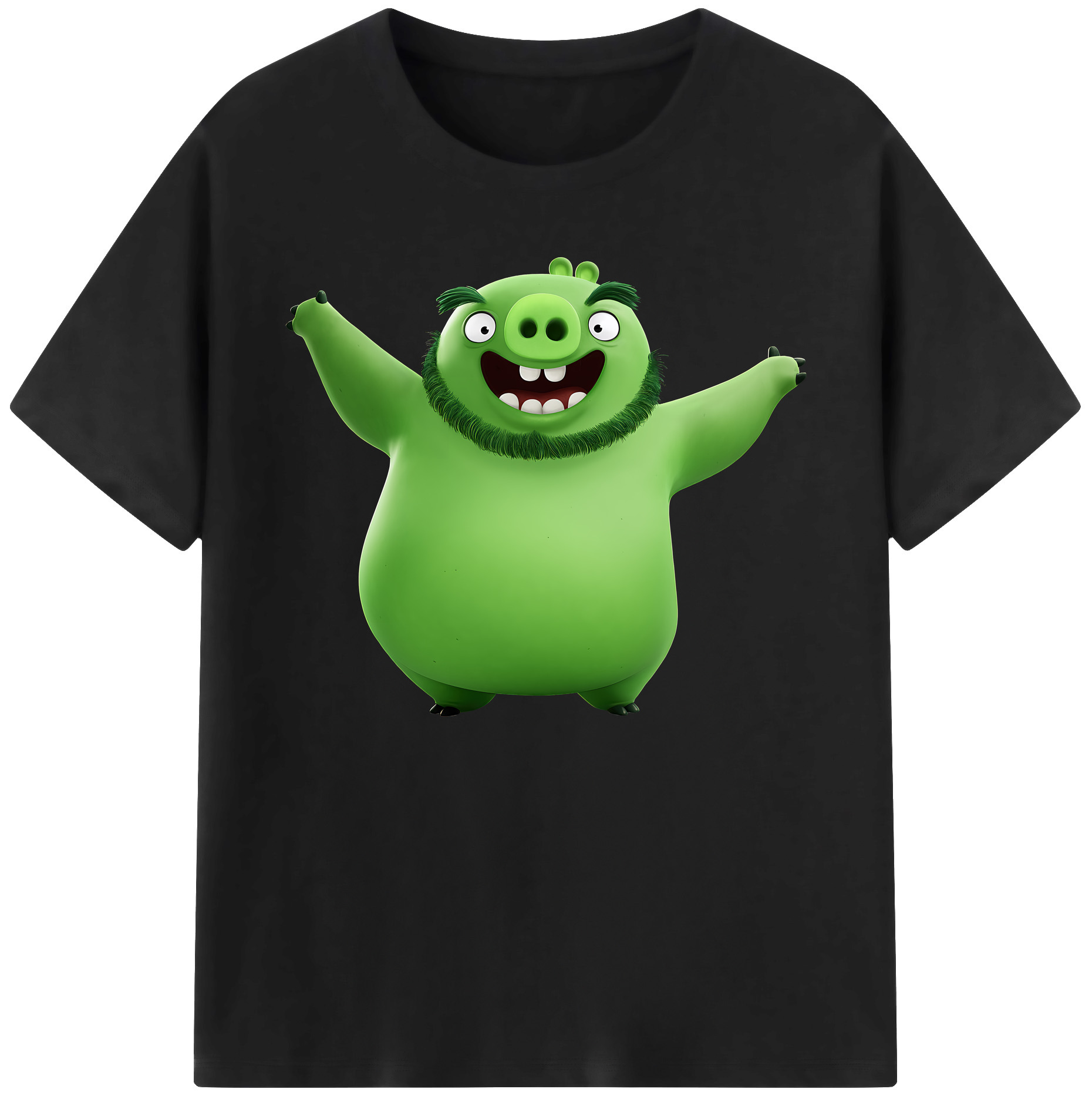 （画像用） Angry Birds アングリーバード 綿100％ メンズ半袖Tシャツ｜肌触りやわらか＆通気性