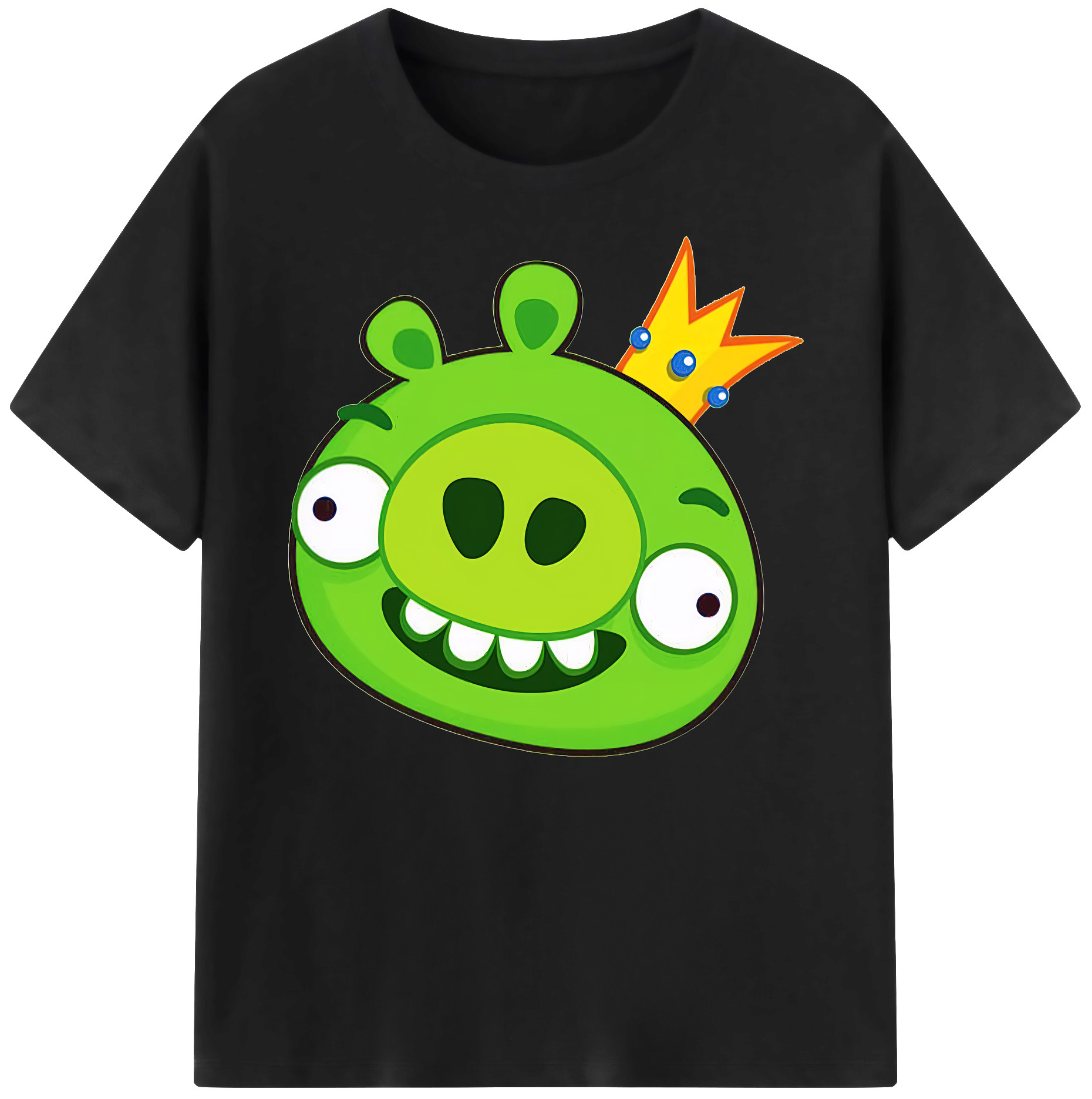 （画像用） Angry Birds アングリーバード 綿100％ メンズ半袖Tシャツ｜肌触りやわらか＆通気性