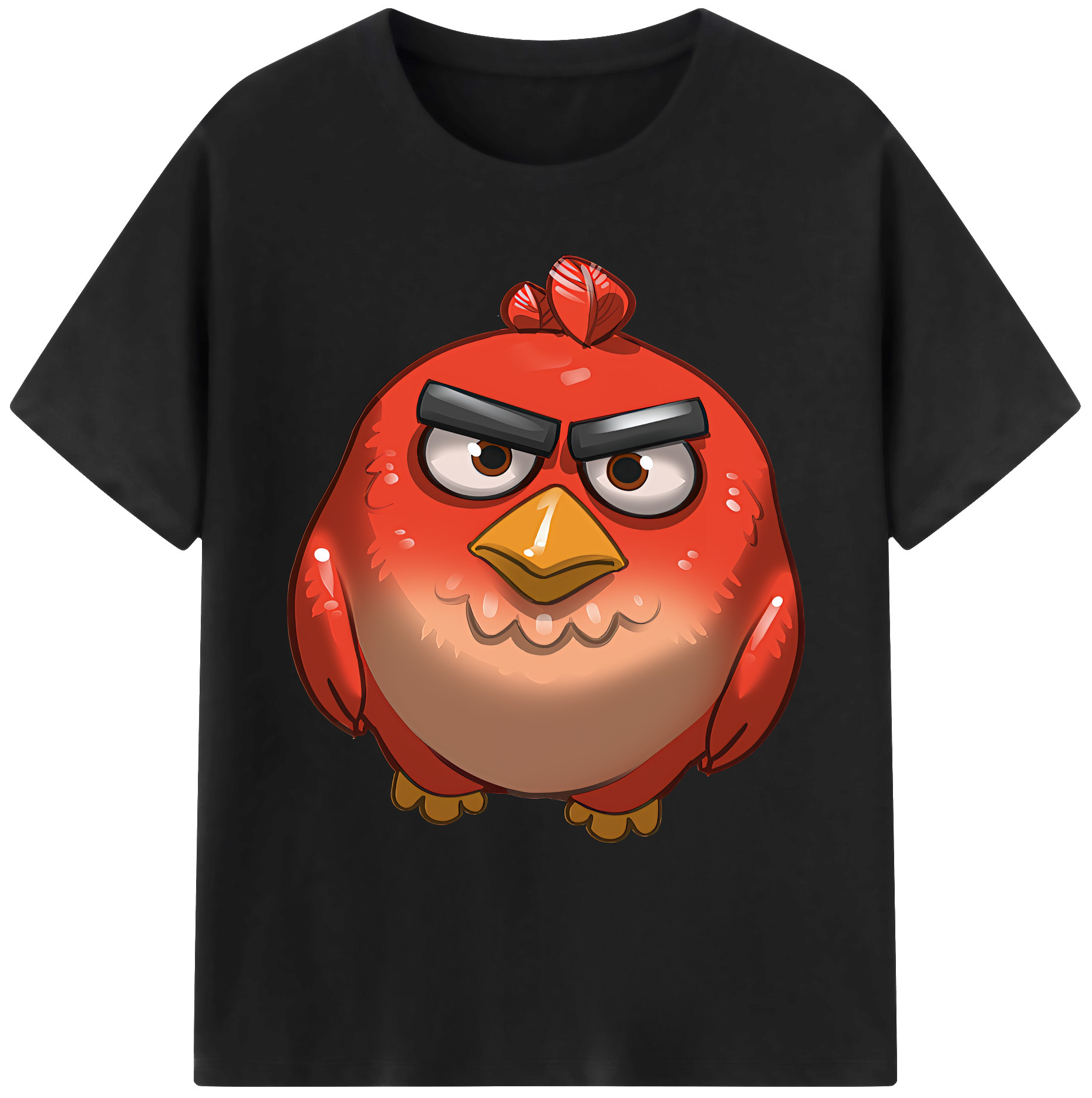 （画像用） Angry Birds アングリーバード 綿100％ メンズ半袖Tシャツ｜肌触りやわらか＆通気性
