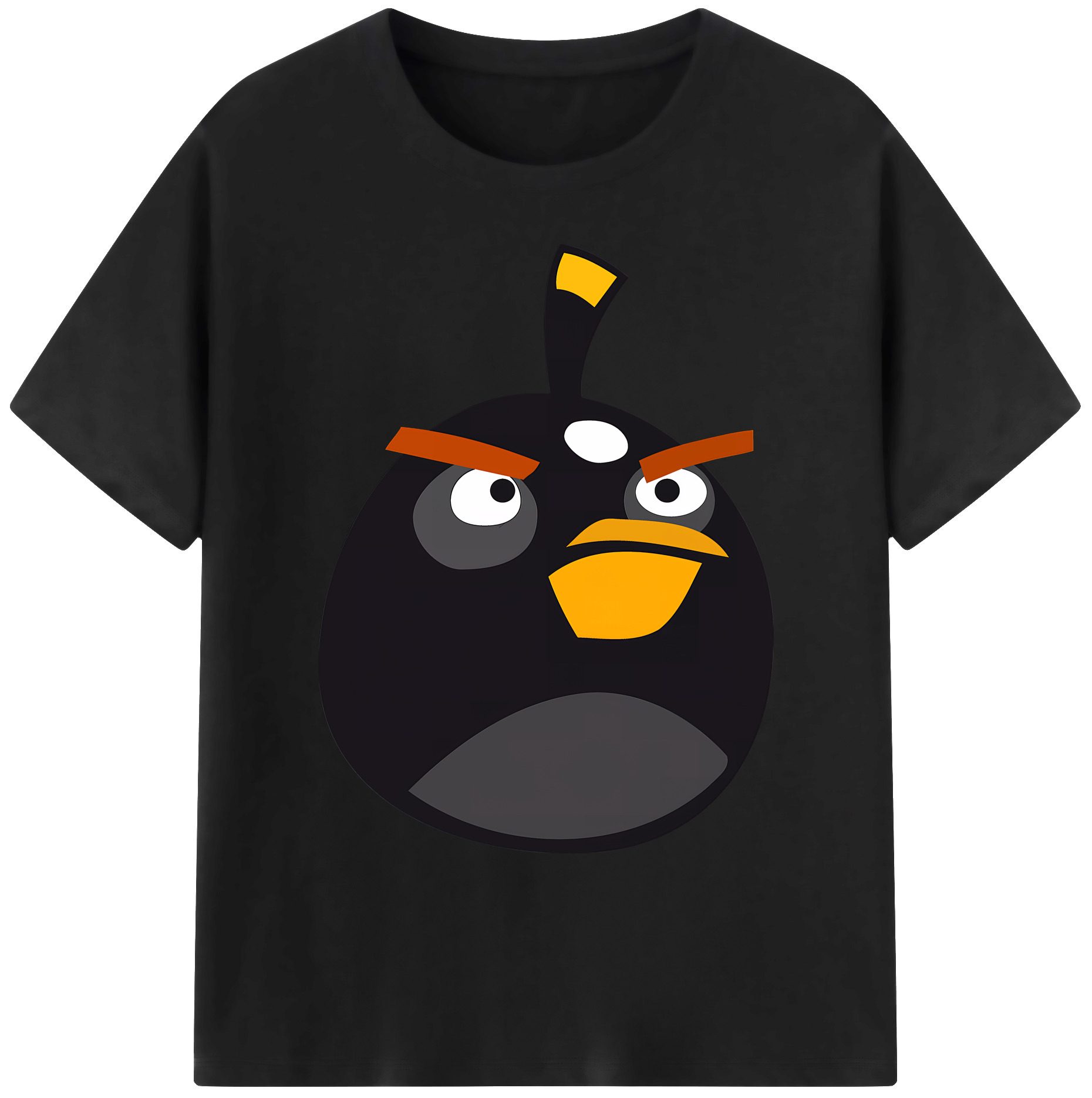 （画像用） Angry Birds アングリーバード 綿100％ メンズ半袖Tシャツ｜肌触りやわらか＆通気性