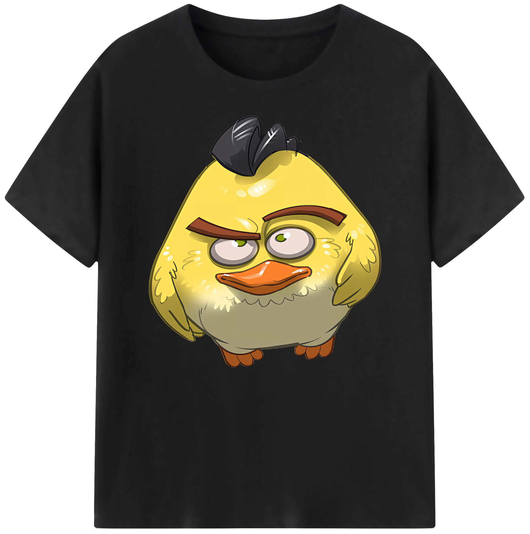 （画像用） Angry Birds アングリーバード 綿100％ メンズ半袖Tシャツ｜肌触りやわらか＆通気性