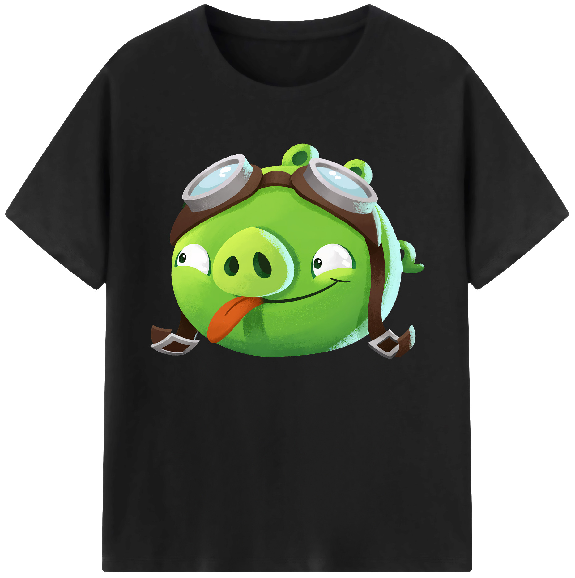 （画像用） Angry Birds アングリーバード 綿100％ メンズ半袖Tシャツ｜肌触りやわらか＆通気性