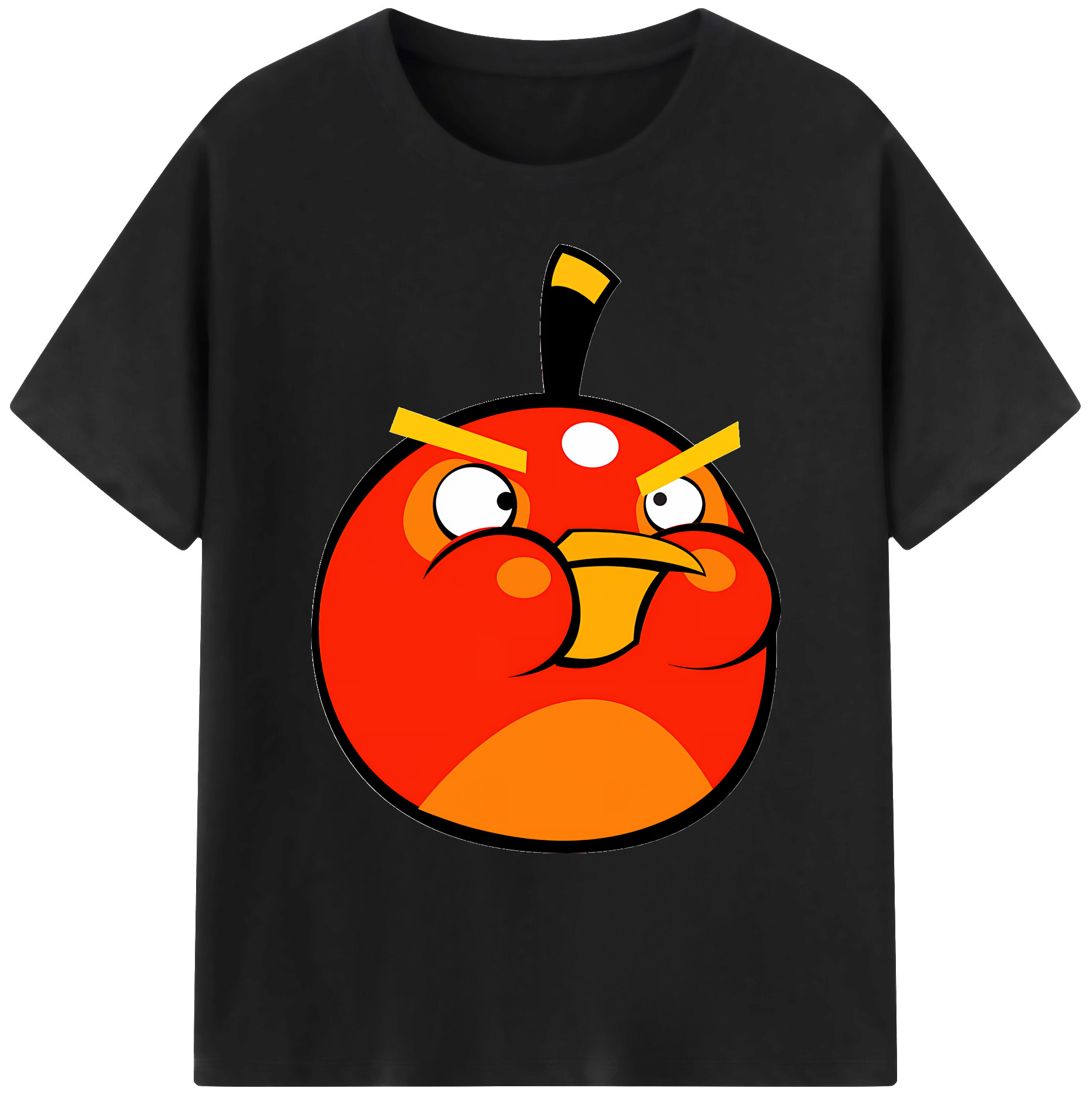 （画像用） Angry Birds アングリーバード 綿100％ メンズ半袖Tシャツ｜肌触りやわらか＆通気性