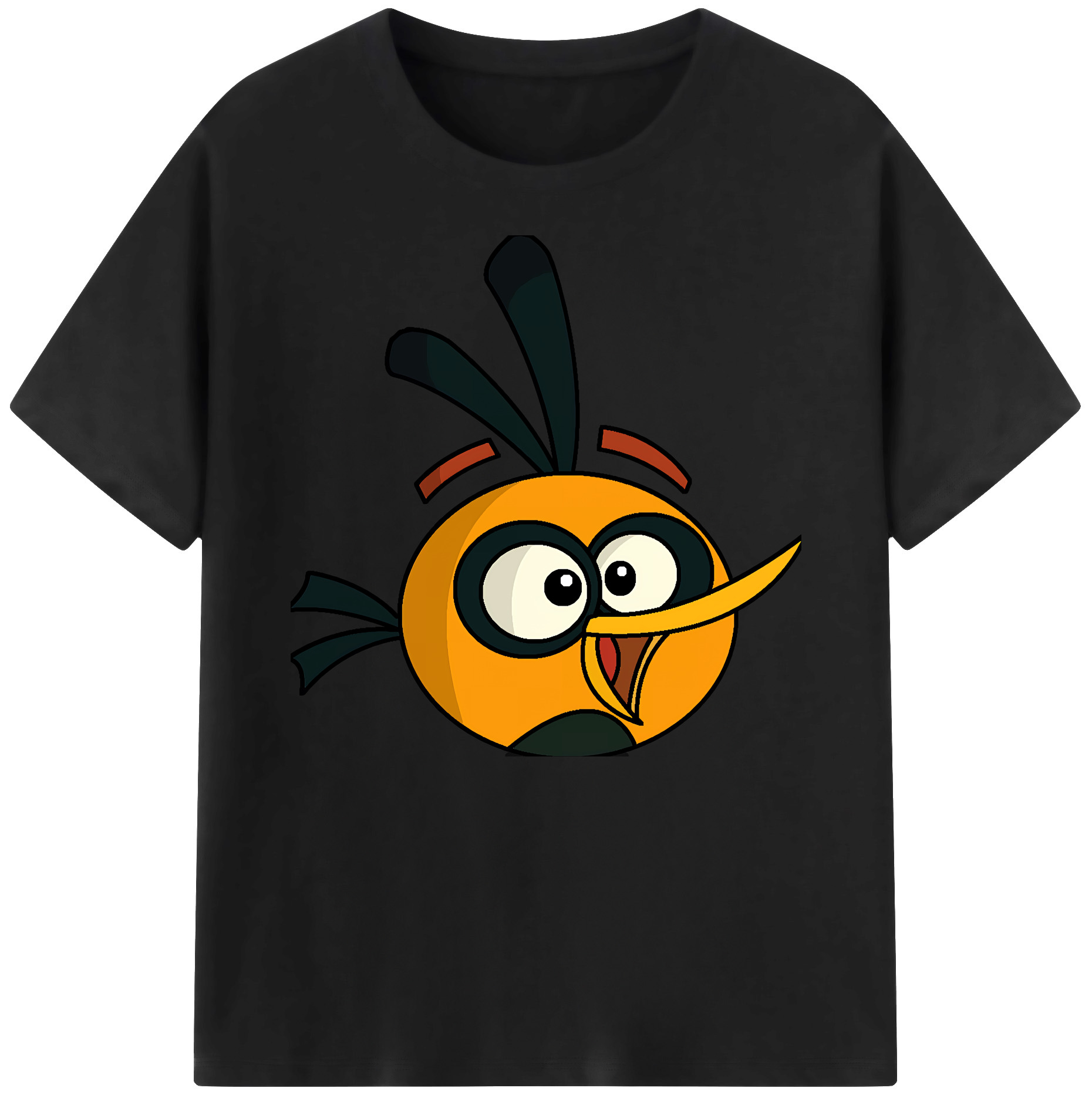 （画像用） Angry Birds アングリーバード 綿100％ メンズ半袖Tシャツ｜肌触りやわらか＆通気性