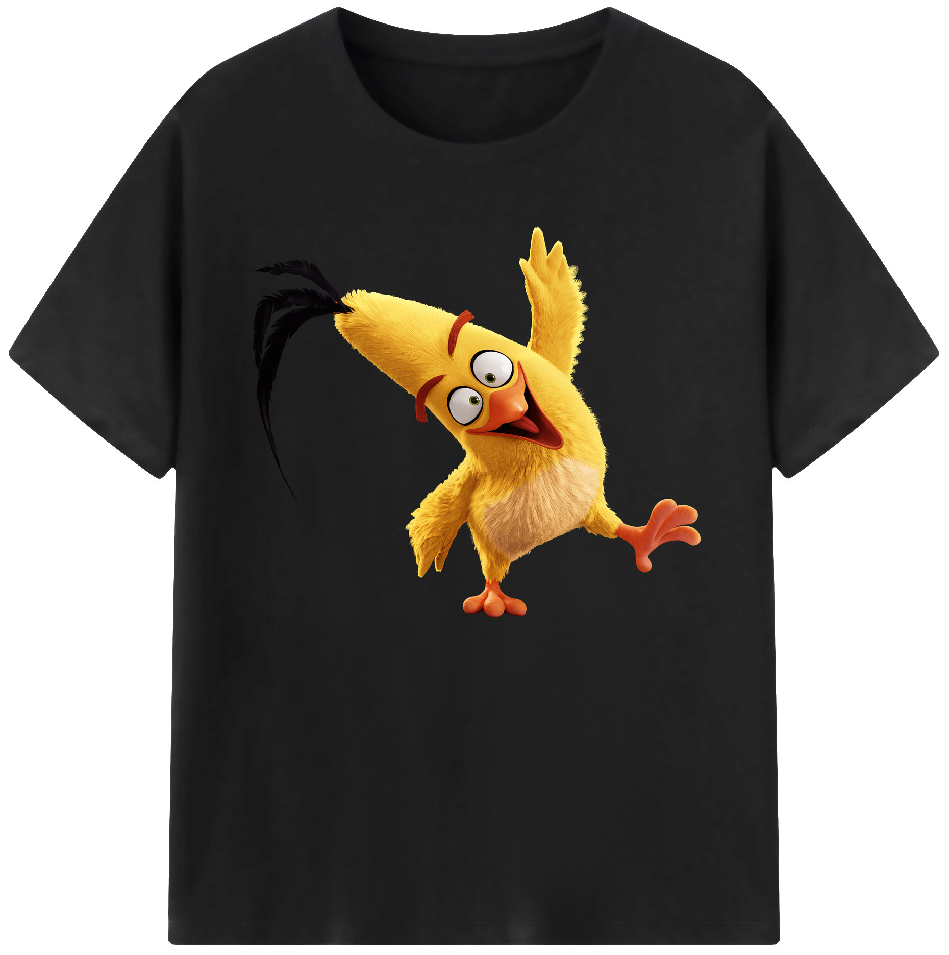 （画像用） Angry Birds アングリーバード 綿100％ メンズ半袖Tシャツ｜肌触りやわらか＆通気性
