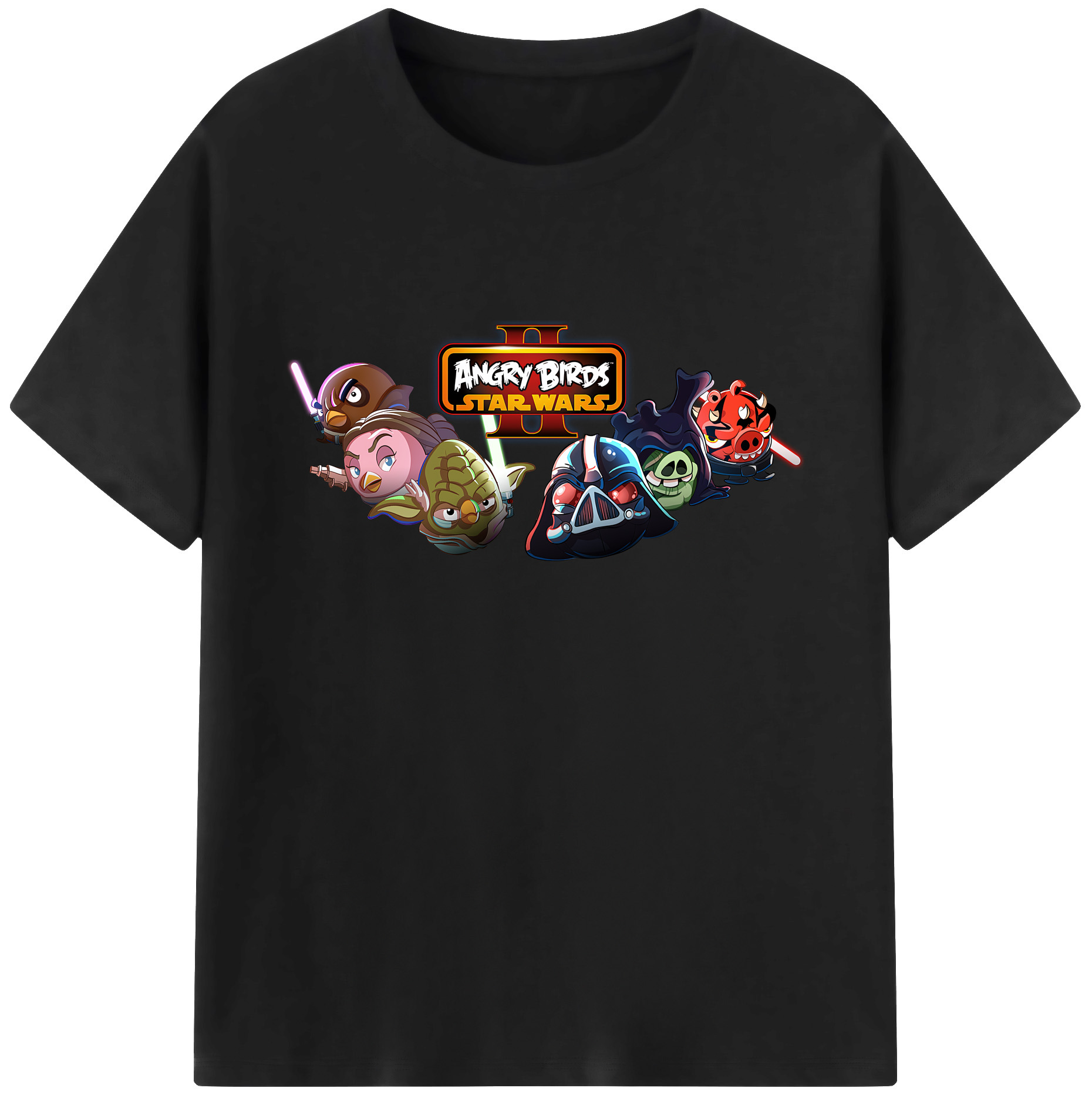 （画像用） Angry Birds アングリーバード 綿100％ メンズ半袖Tシャツ｜肌触りやわらか＆通気性