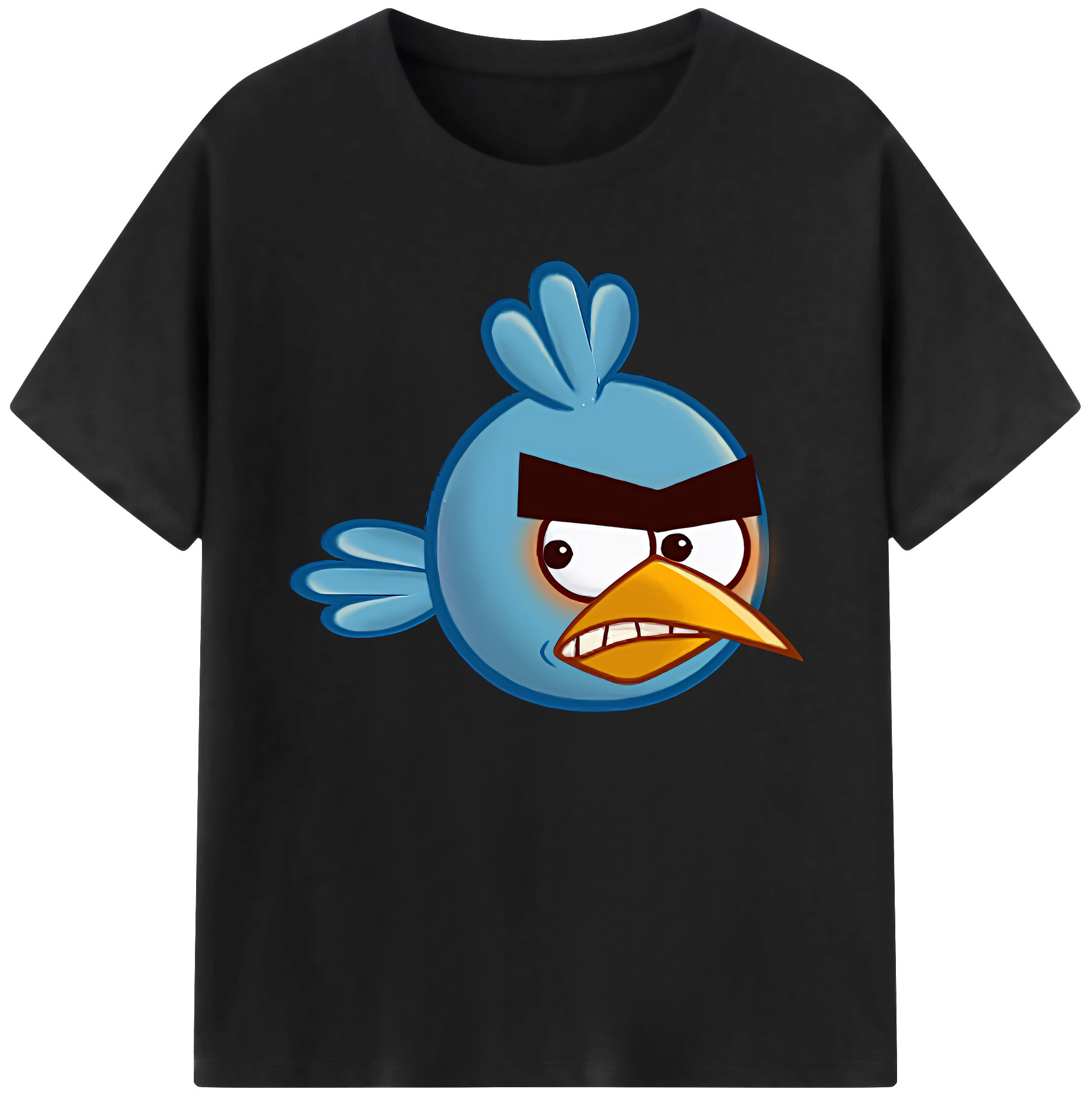 （画像用） Angry Birds アングリーバード 綿100％ メンズ半袖Tシャツ｜肌触りやわらか＆通気性