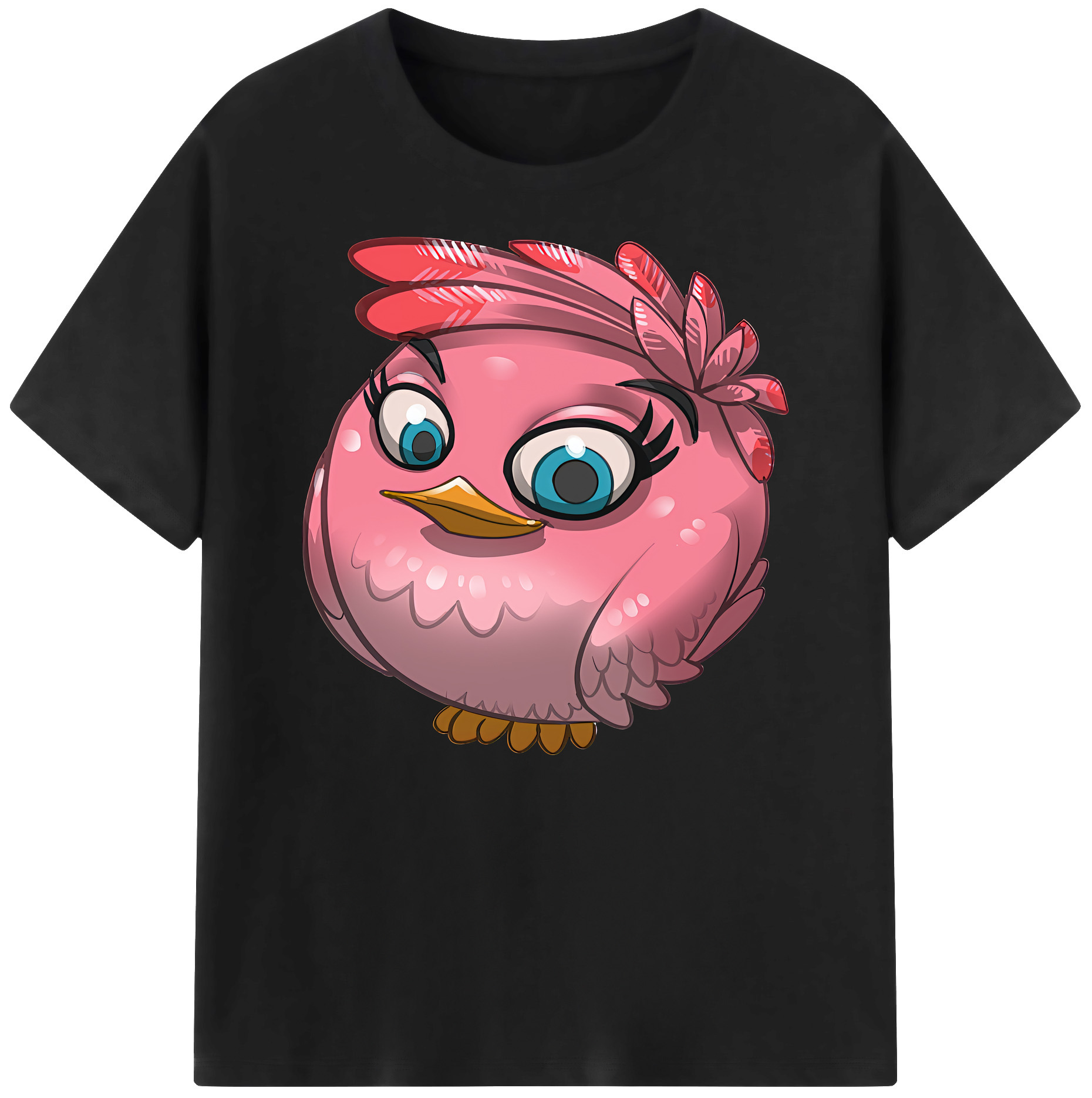 （画像用） Angry Birds アングリーバード 綿100％ メンズ半袖Tシャツ｜肌触りやわらか＆通気性